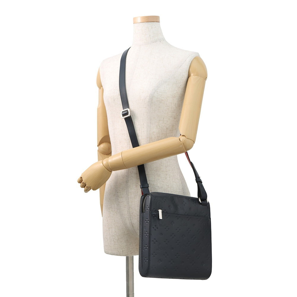 Christian Louboutin Navy Pvc Leather Shoulder Bag (Pre-Owned)