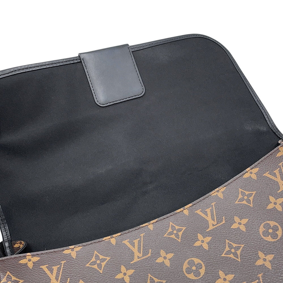 Louis Vuitton Black Monogram Macassar Noir Handbag Shoulder Bag (Pre-Owned)
