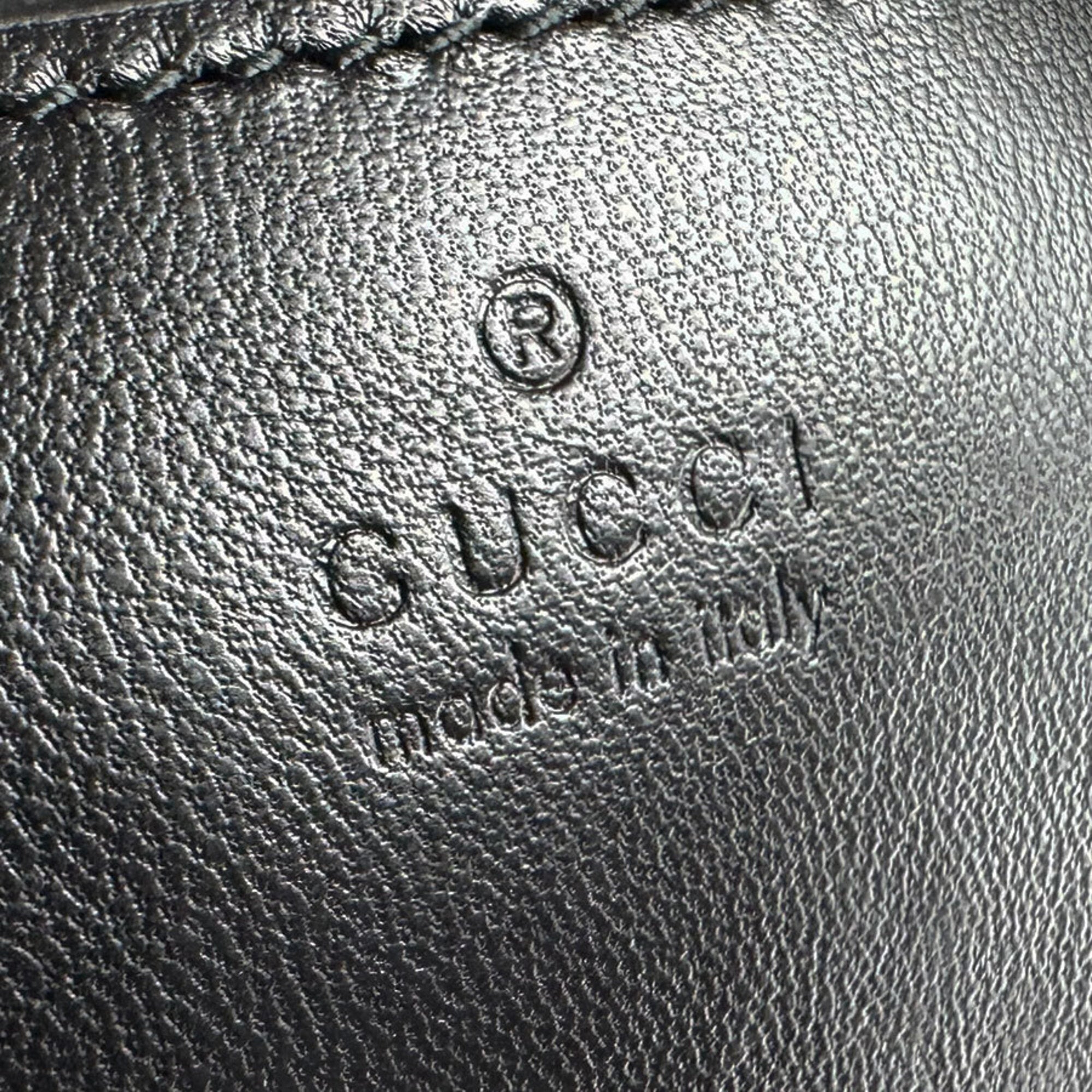 Gucci Black Leather Backpack (Pre-Owned)