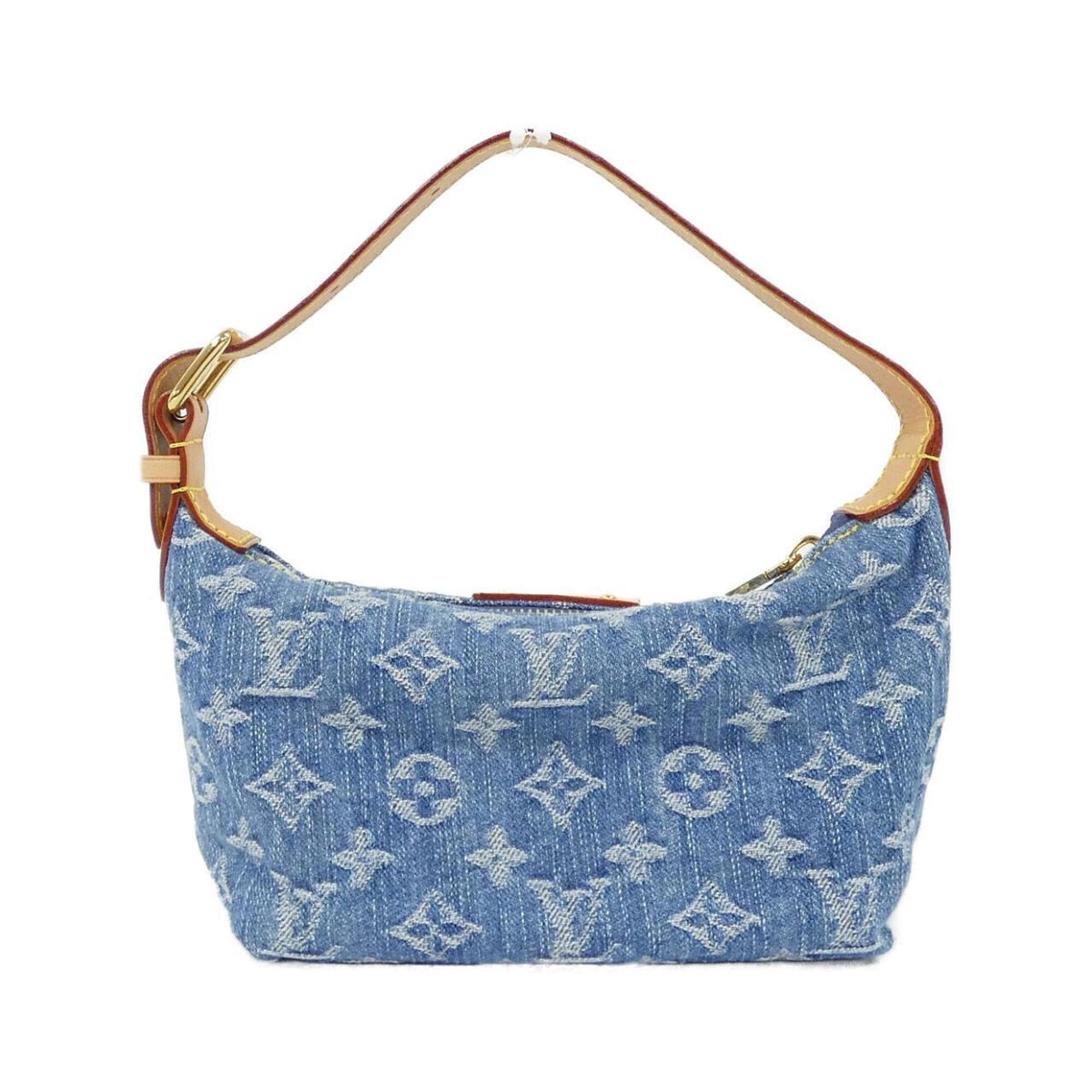 Louis Vuitton Blue Monogram Denim Pochette Shoulder Bag (Pre-Owned)