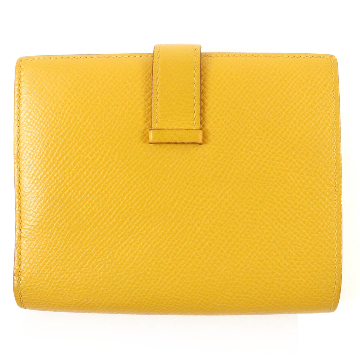 Hermes Yellow Leather Wallet (Bi-Fold) (Pre-Owned)