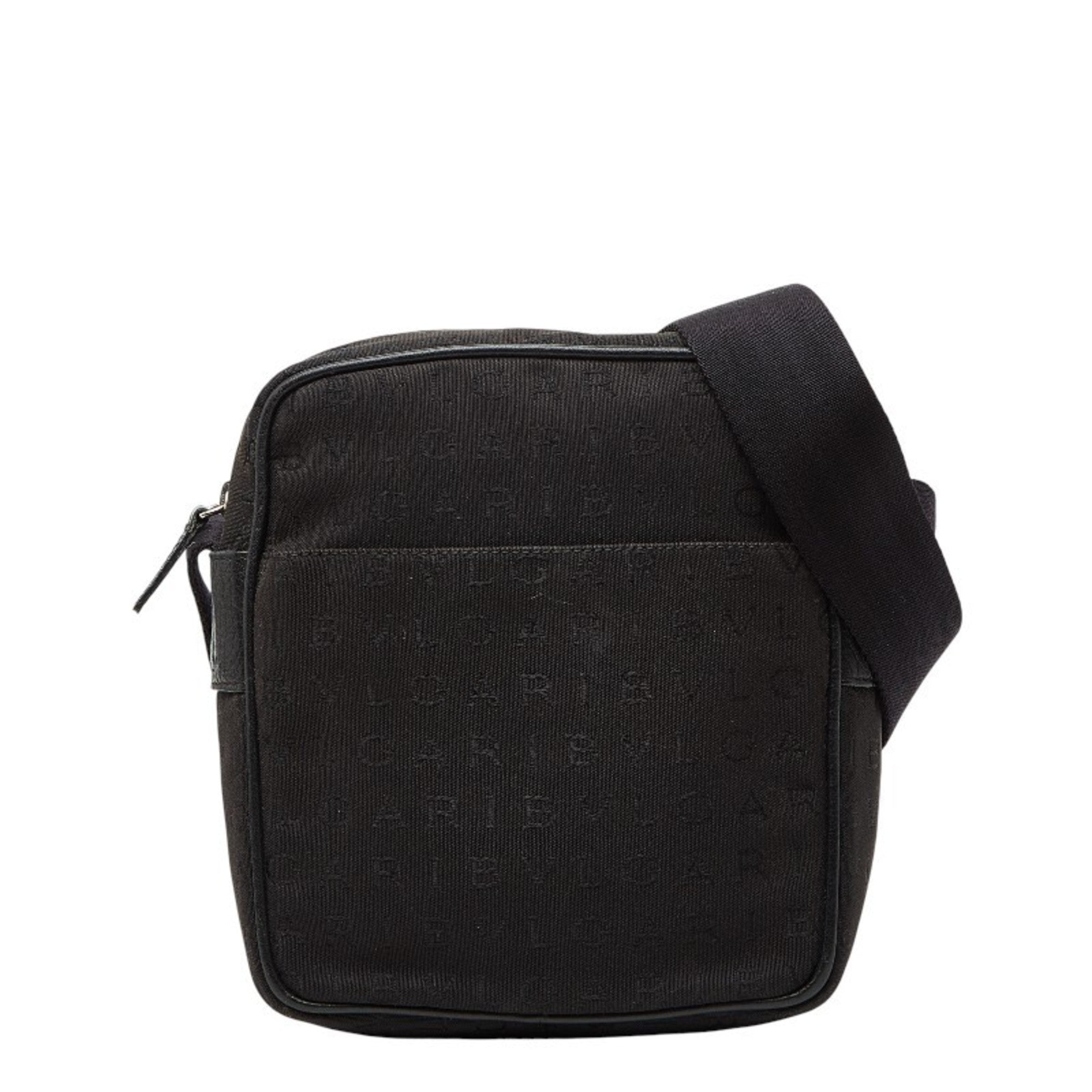 Bvlgari Black Canvas Leather Shoulder Bag (Pre-Owned)