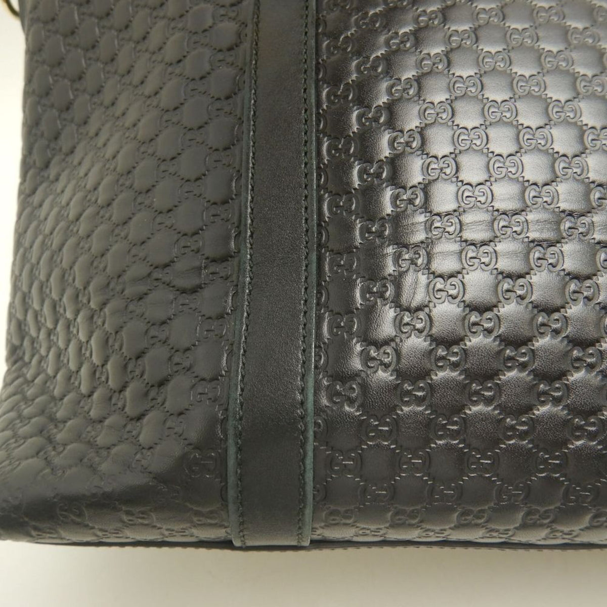 Gucci Microguccissima Black Leather Tote Bag (Pre-Owned)