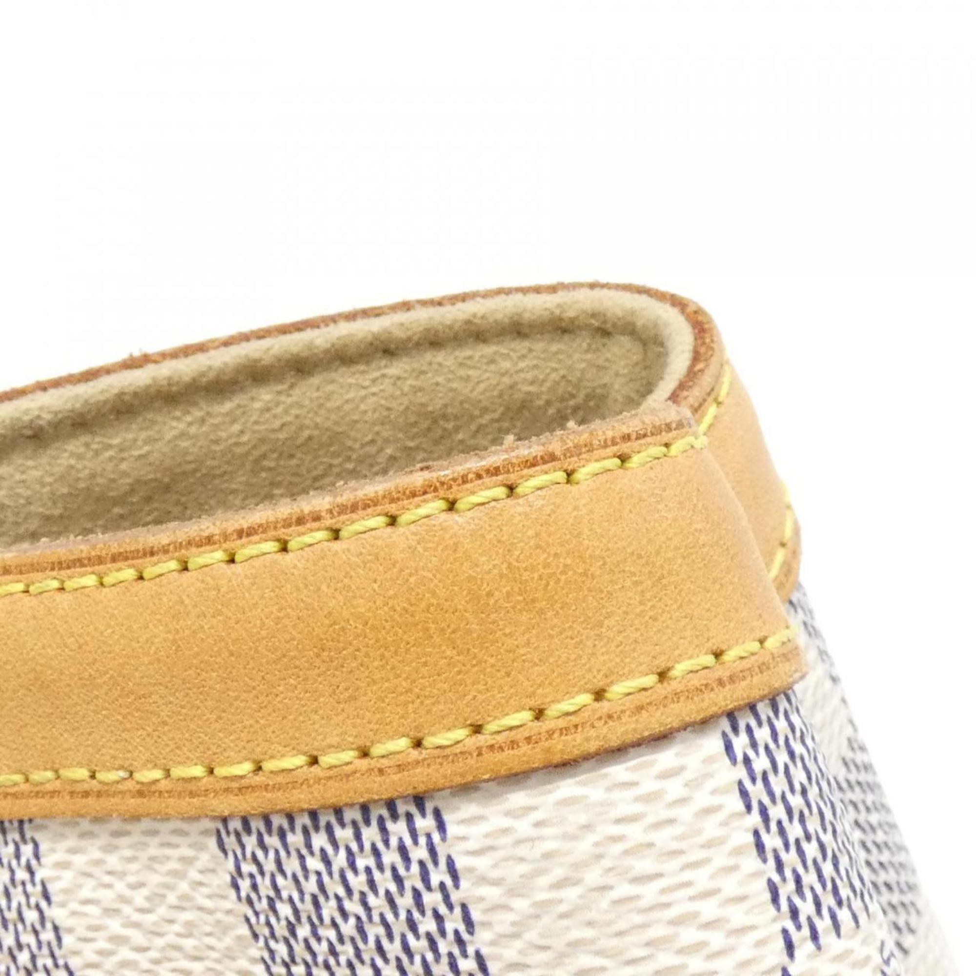 Louis Vuitton Azur White Coated Canvas Handbag (Pre-Owned)