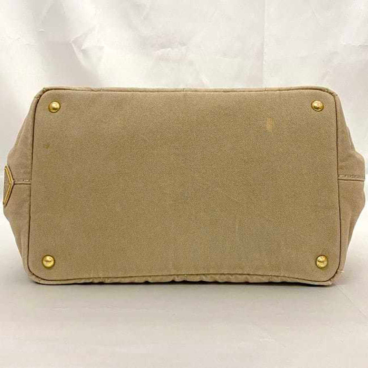 Prada Beige Canapa Handbag Tote Bag (Pre-Owned)