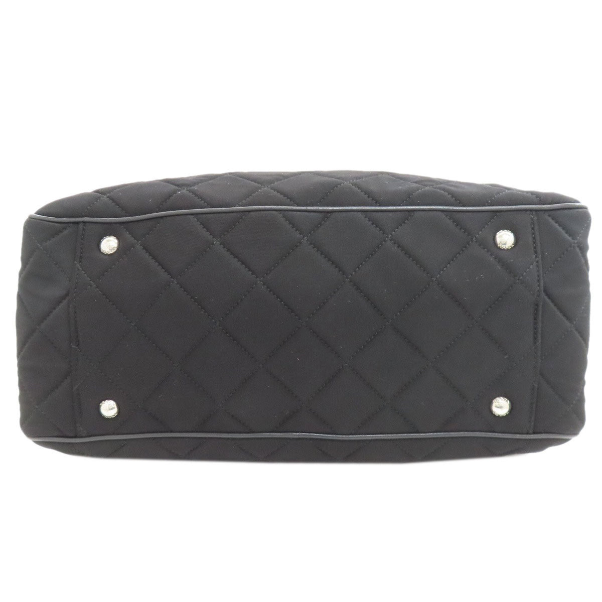 Prada Black Cotton Canvas Handbag (Pre-Owned)
