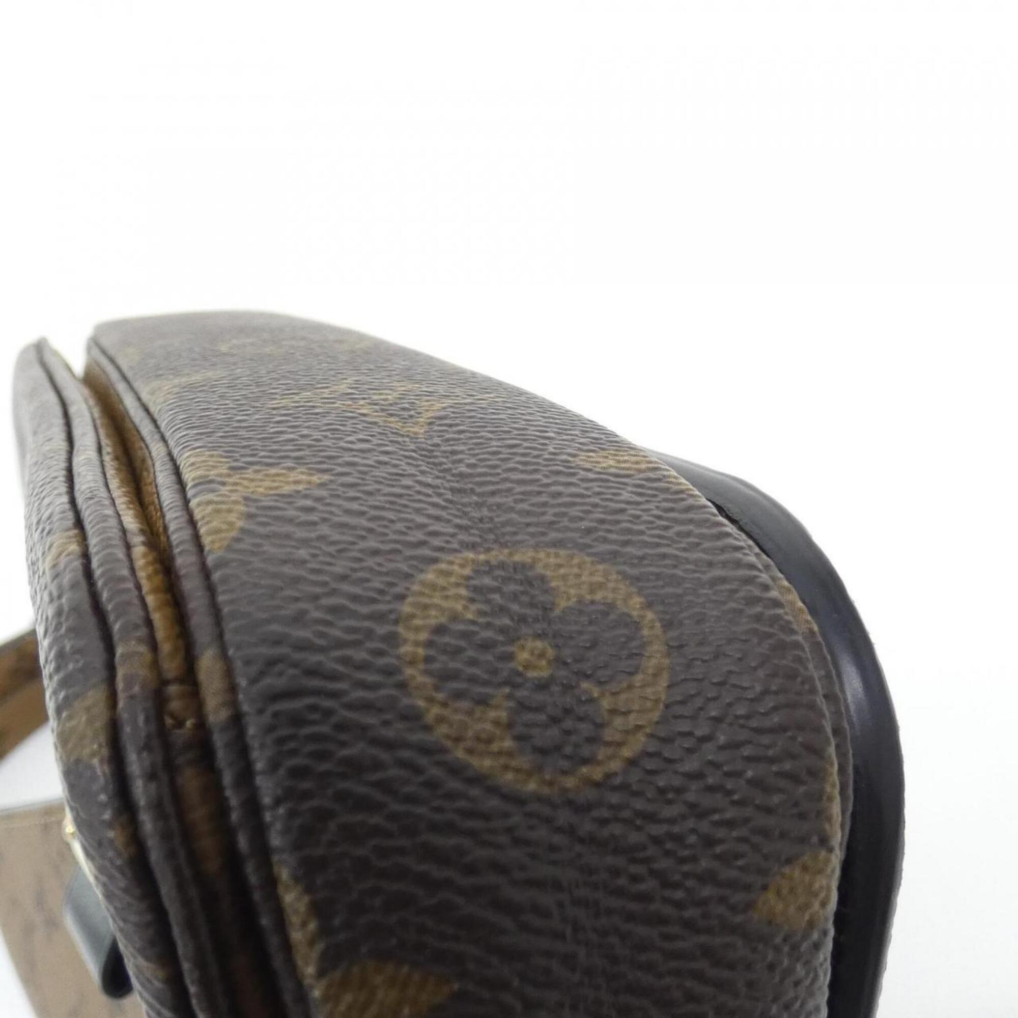 Louis Vuitton Marron Coated Canvas Handbag Pochette (Pre-Owned)