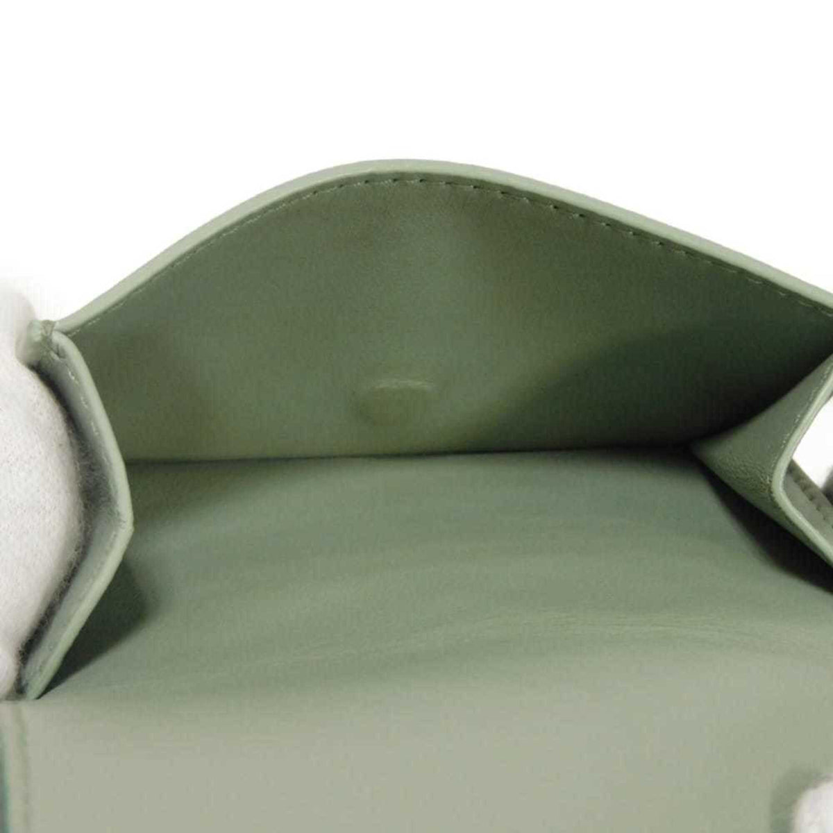 Bottega Veneta Green Intrecciato Wallet (Tri-Fold) (Pre-Owned)