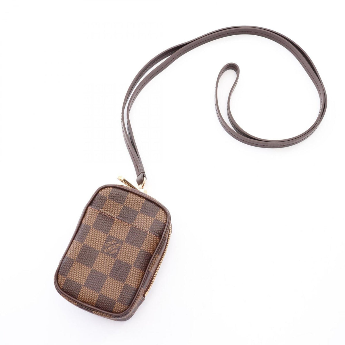 Louis Vuitton Brown Damier Canvas Damier Canvas Leather Pvc Pouch (Pre-Owned)
