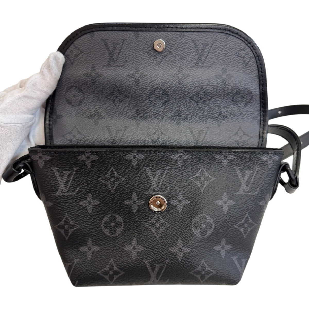 Louis Vuitton Black Monogram Eclipse Monogram Eclipse Pochette Shoulder Bag (Pre-Owned)