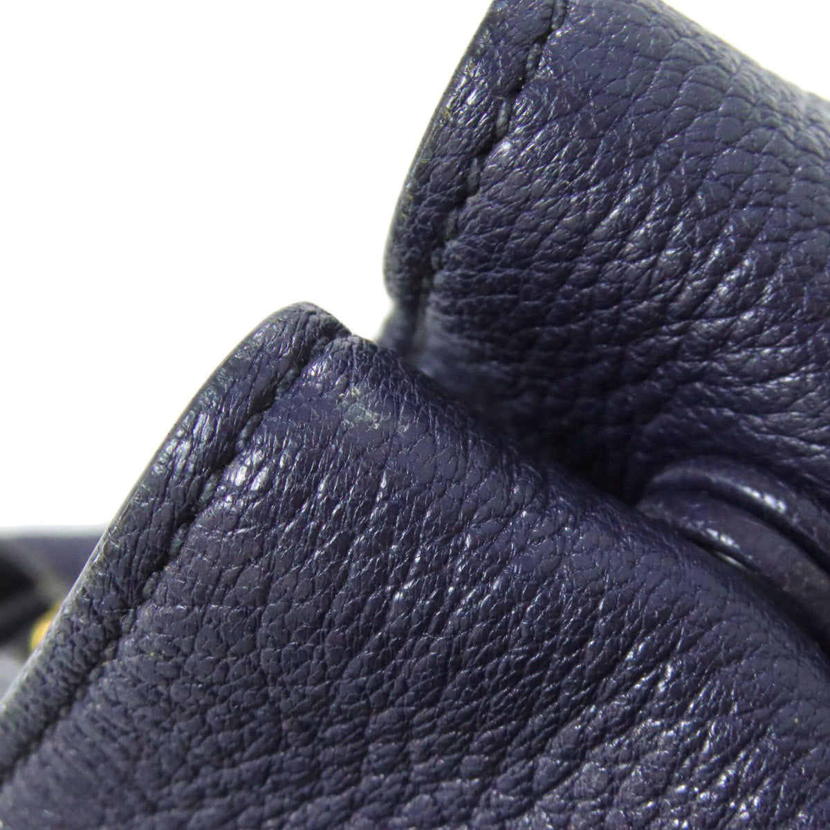 Miu Miu Blue Leather Tote Bag (Pre-Owned)