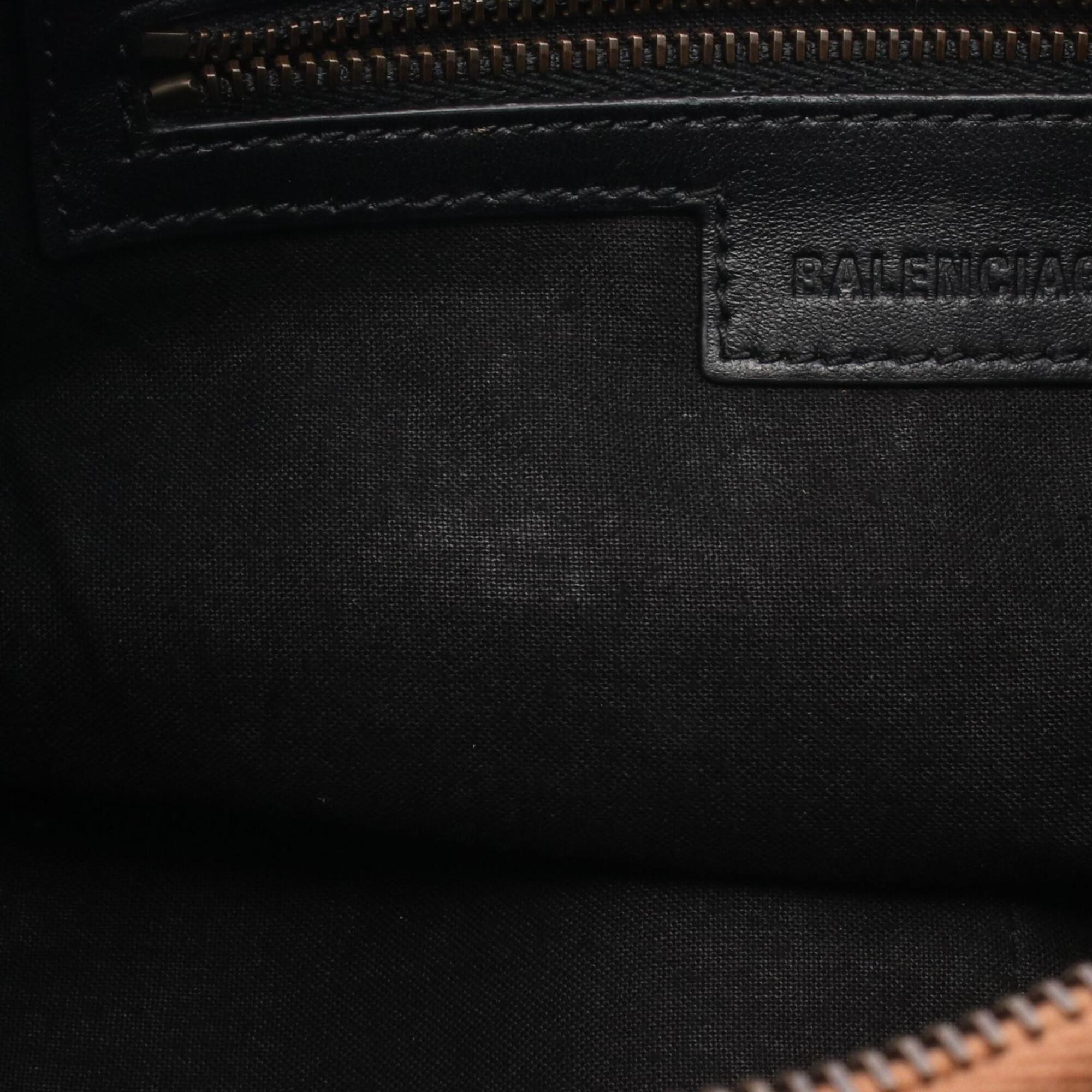 Balenciaga Brown Suede Handbag Shoulder Bag (Pre-Owned)