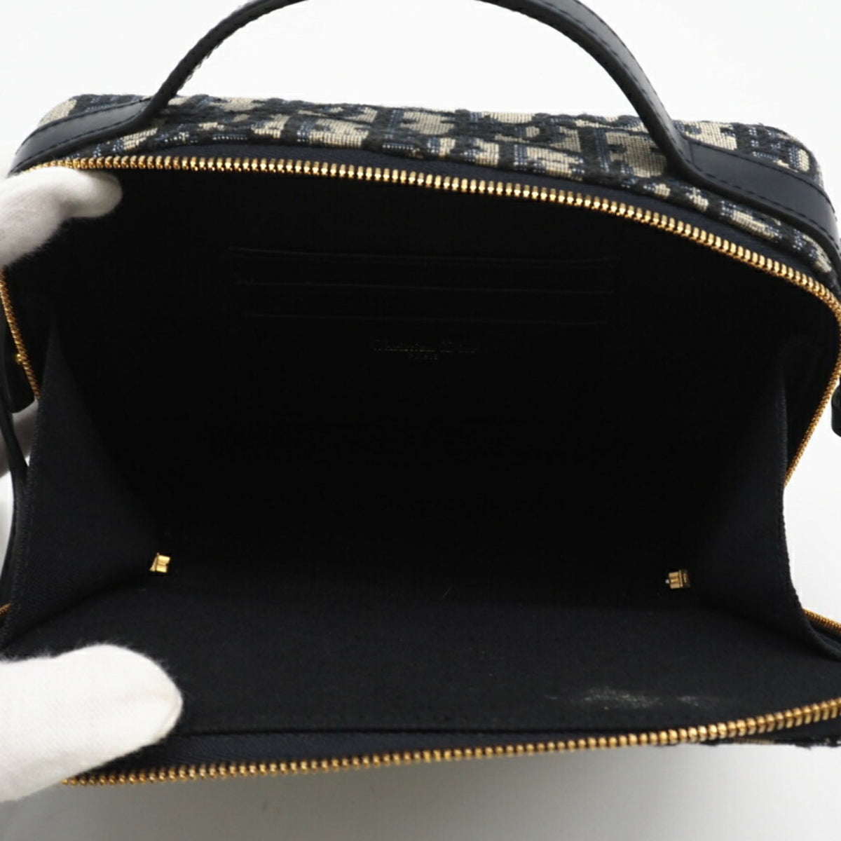 Christian Louboutin Navy Canvas Shoulder Bag (Pre-Owned)