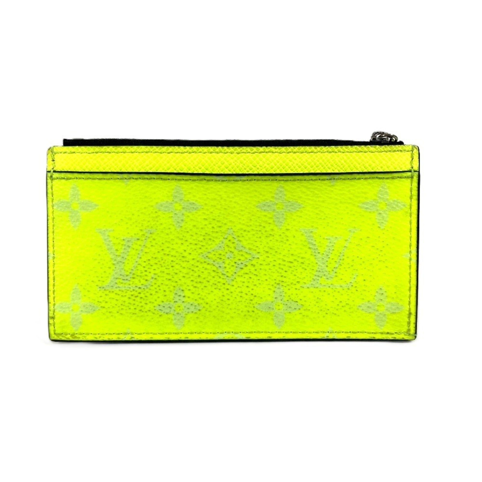 Louis Vuitton Yellow Taigarama Coin Purse/Coin Case (Pre-Owned)