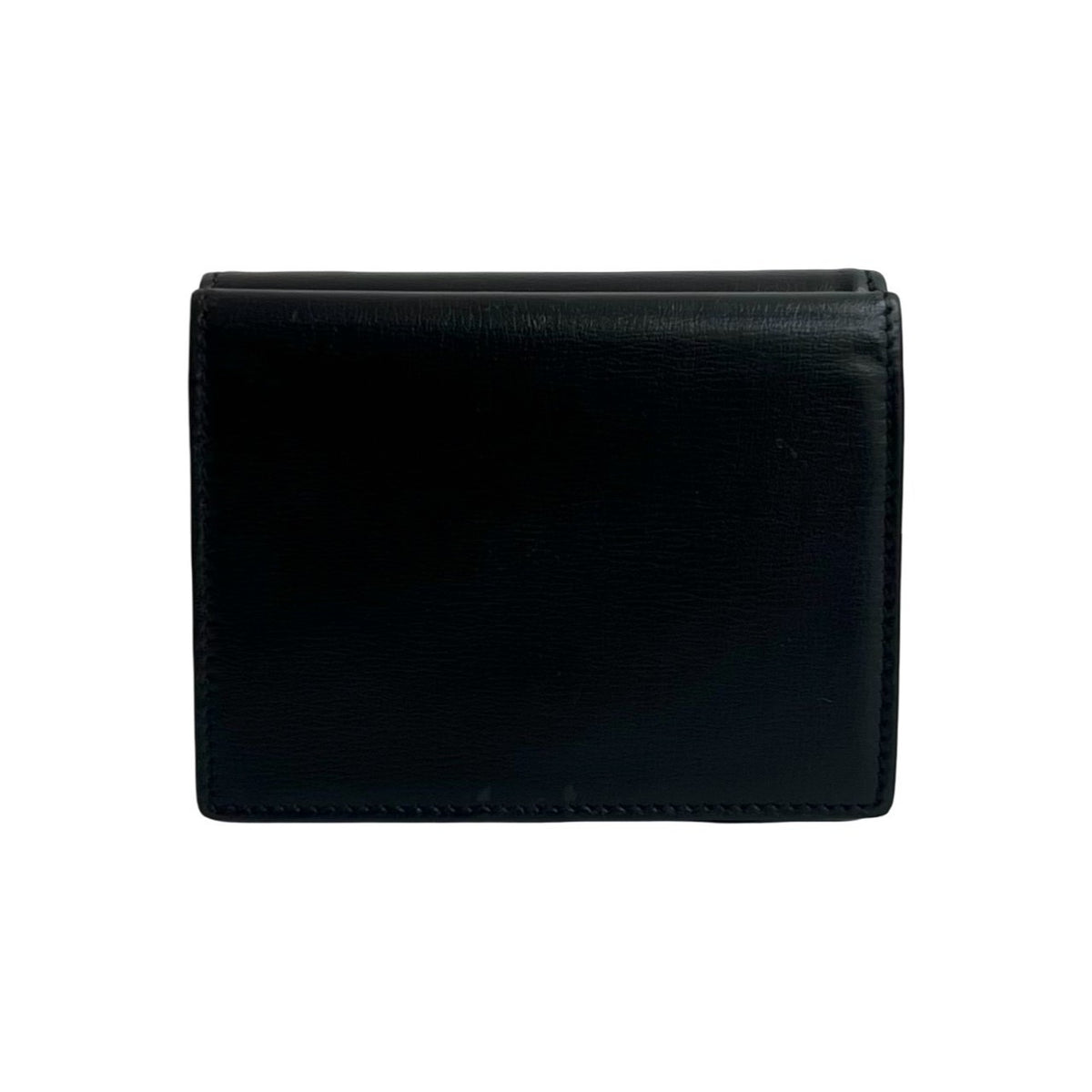 Saint Laurent Black Leather Wallet (Tri-Fold) (Pre-Owned)