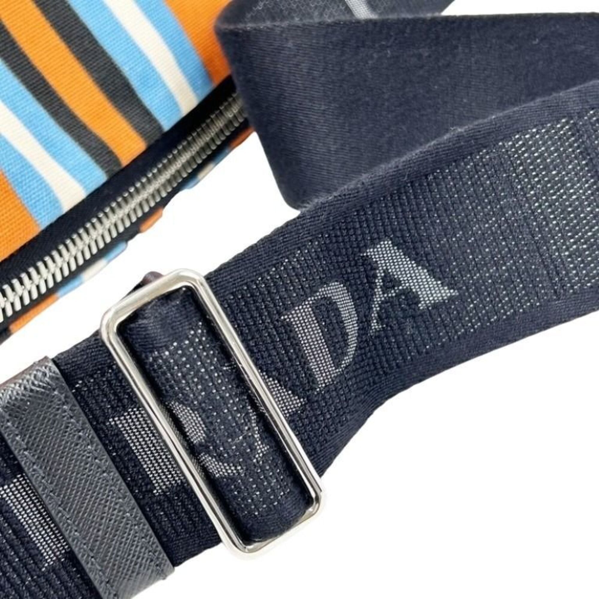 Prada Multi-Color Canvas Shoulder Bag (Pre-Owned)