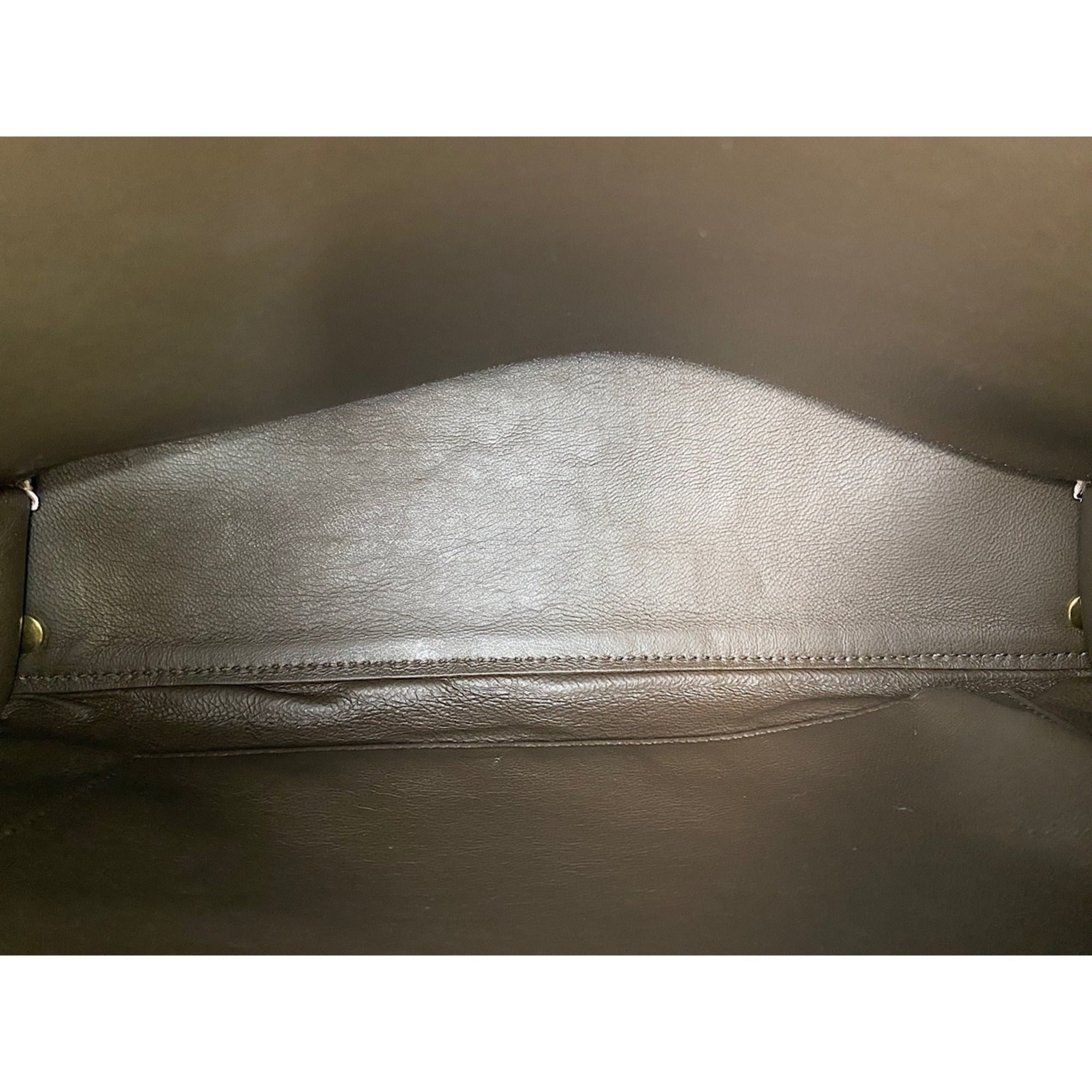 Salvatore Ferragamo Beige Canvas Handbag (Pre-Owned)