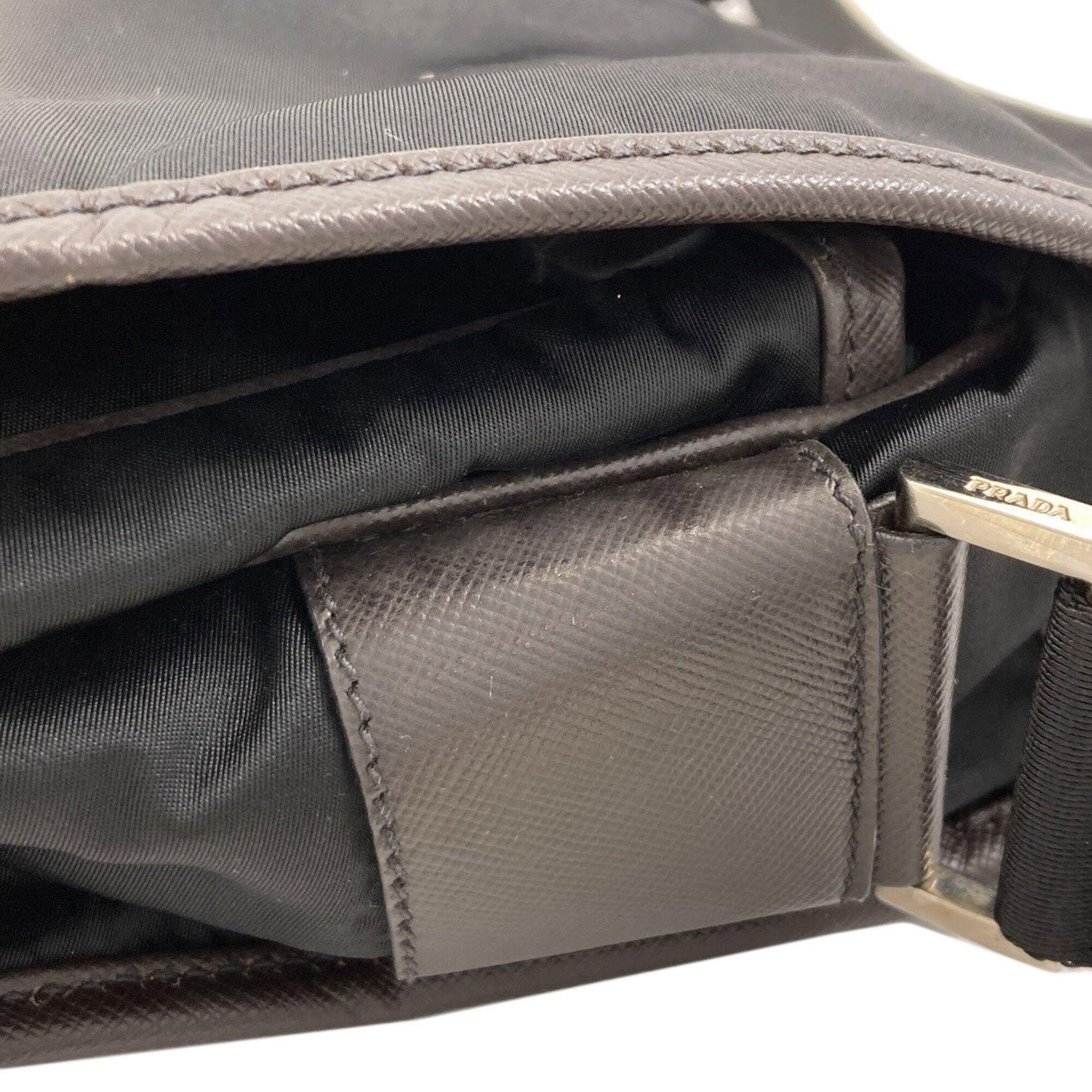 Prada Black Nylon Shoulder Bag (Pre-Owned)