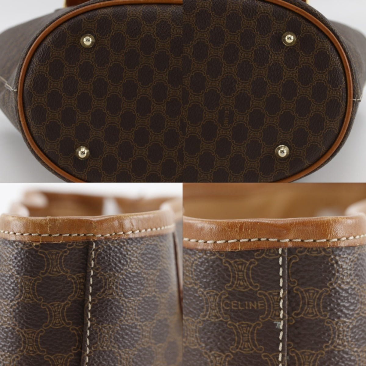 Celine Brown Pvc Tote Bag (Pre-Owned)