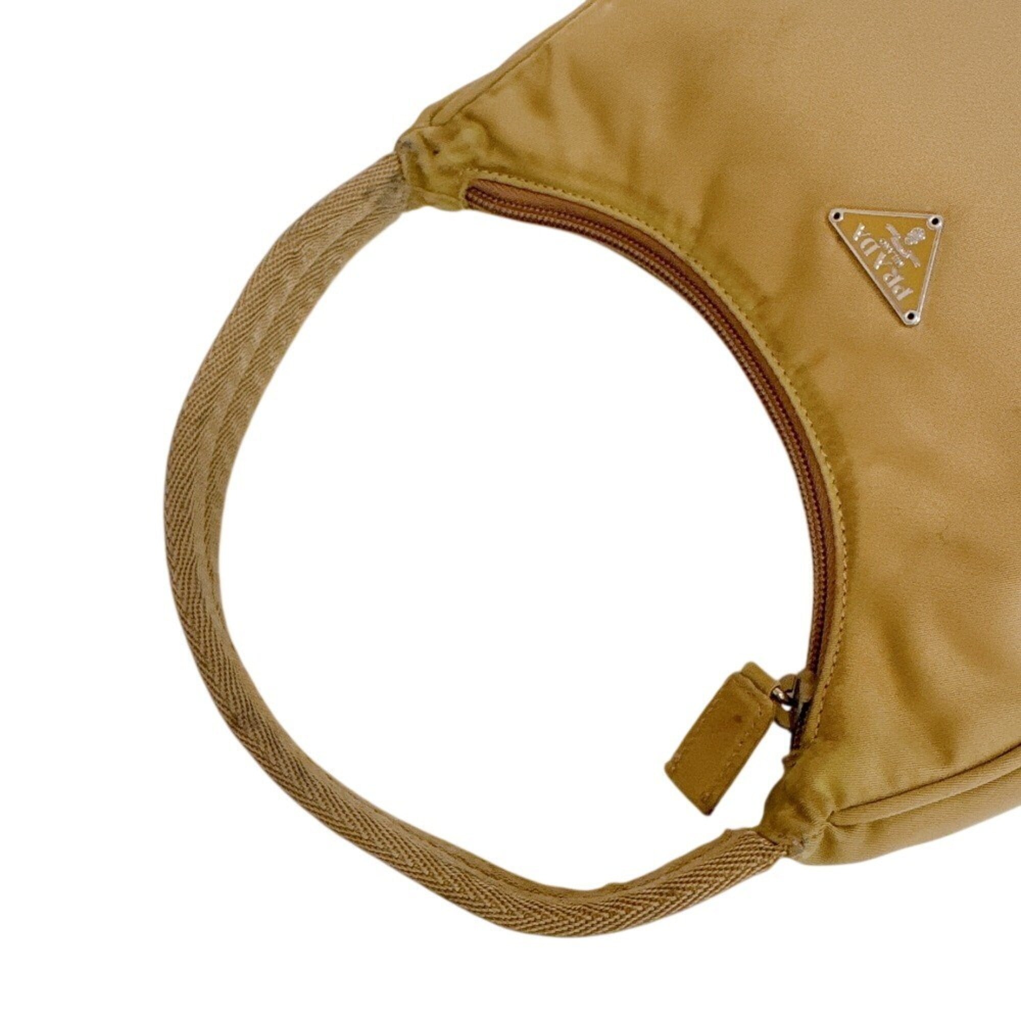 Prada Beige Nylon Pouch (Pre-Owned)