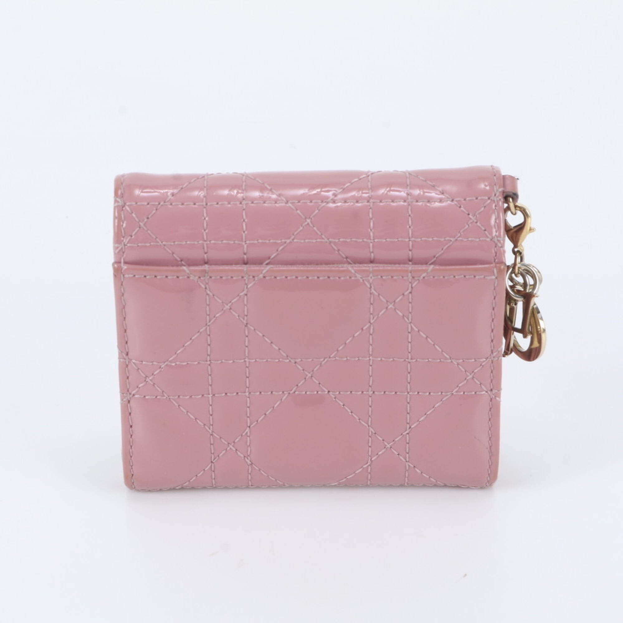 Christian Dior Pink Leather Wallet (Tri-Fold) (Pre-Owned)