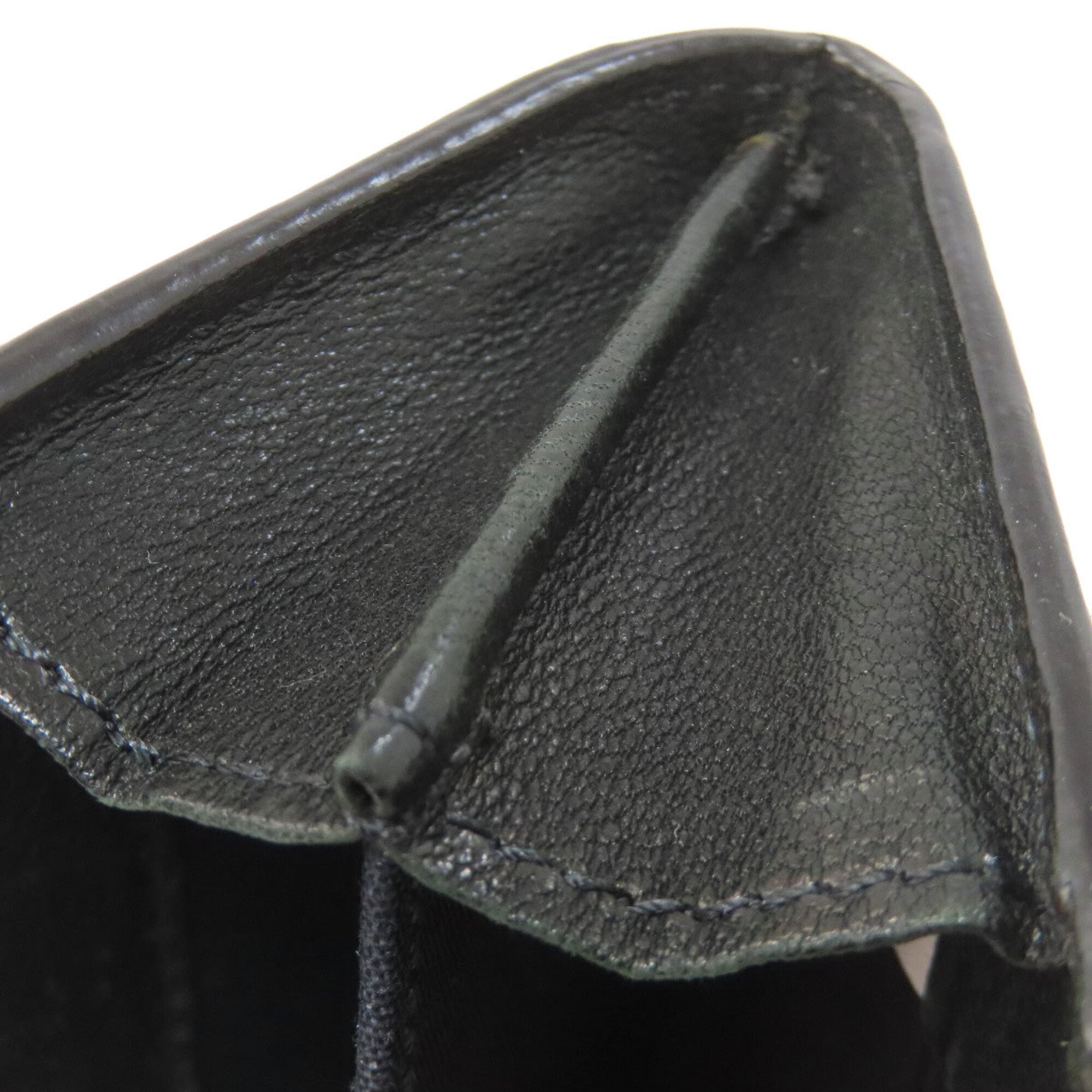 Jimmy Choo Black Leather Coin Purse/Coin Case (Pre-Owned)