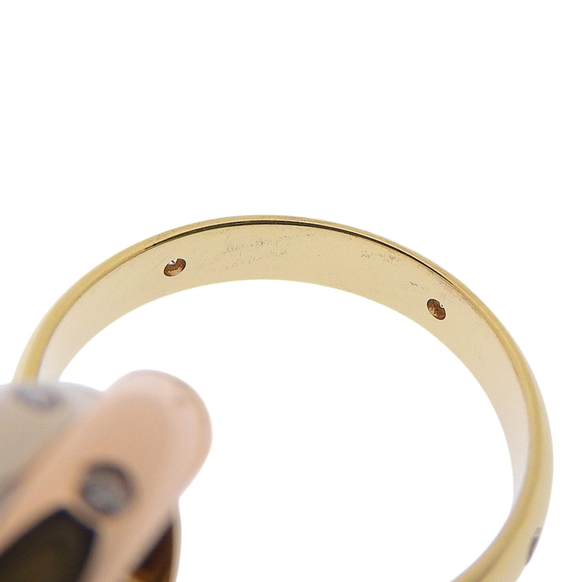 Cartier Trinity Pink White Yellow Band Ring (Pre-Owned)