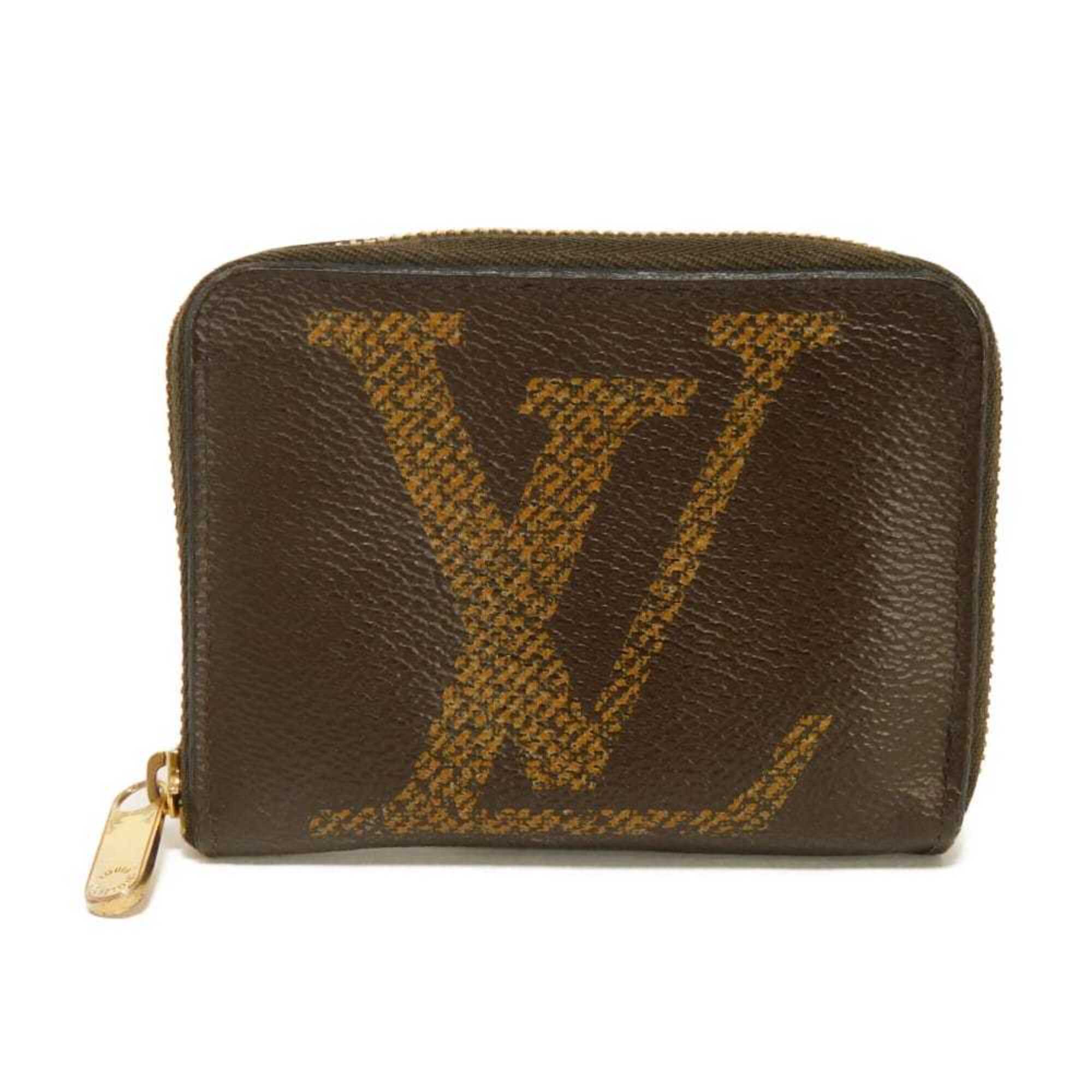 Louis Vuitton Monogram Brown Marron Noir Monogram Canvas Leather Coin Purse/Coin Case (Pre-Owned)