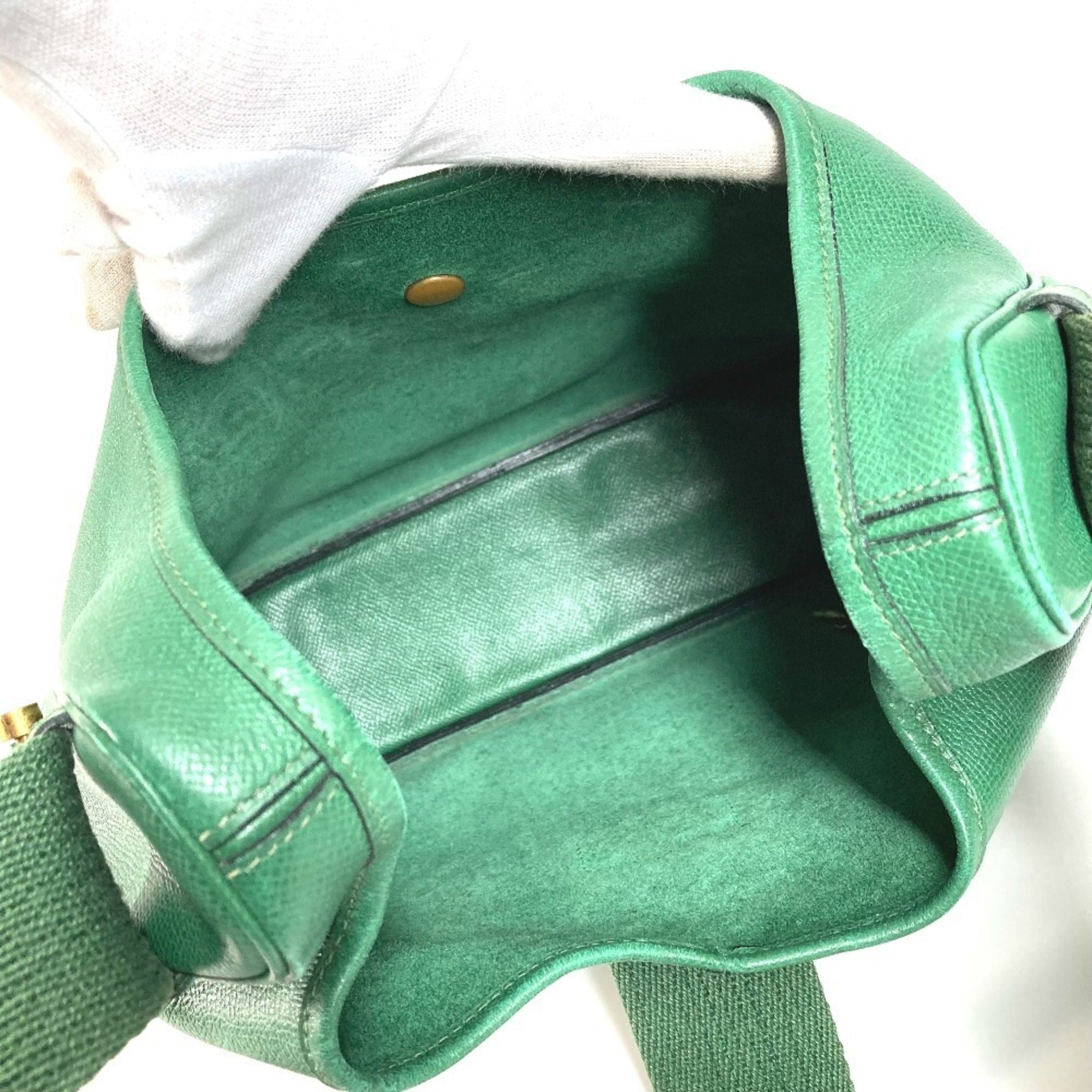 Hermes Green Courchevel Leather Shoulder Bag Tote Bag (Pre-Owned)