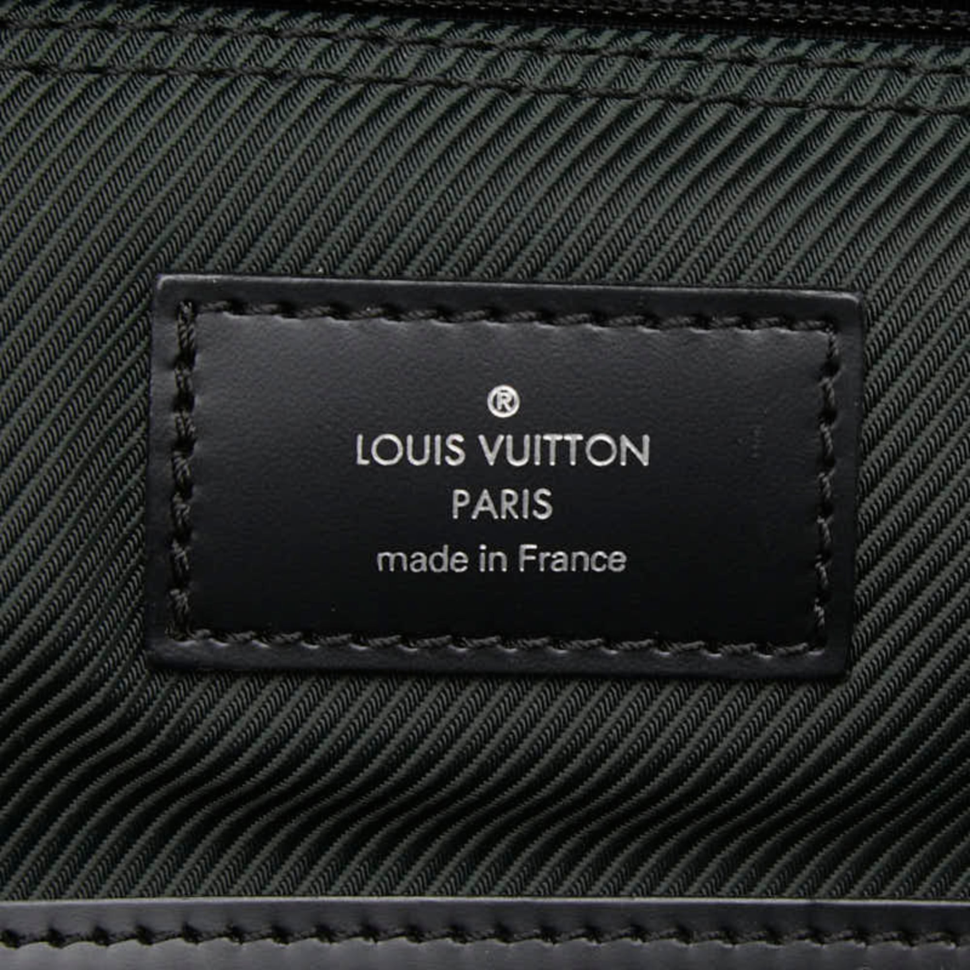 Louis Vuitton Black Episea Green Nylon Leather Boston Bag Garment Case Shoulder Bag (Pre-Owned)
