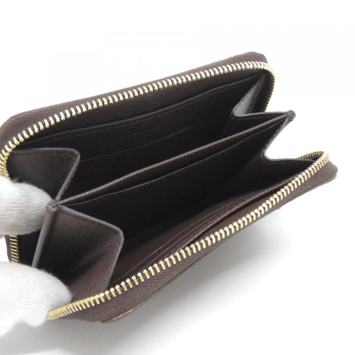 Louis Vuitton Damier Ebene Coated Canvas Coin Purse/Coin Case (Pre-Owned)