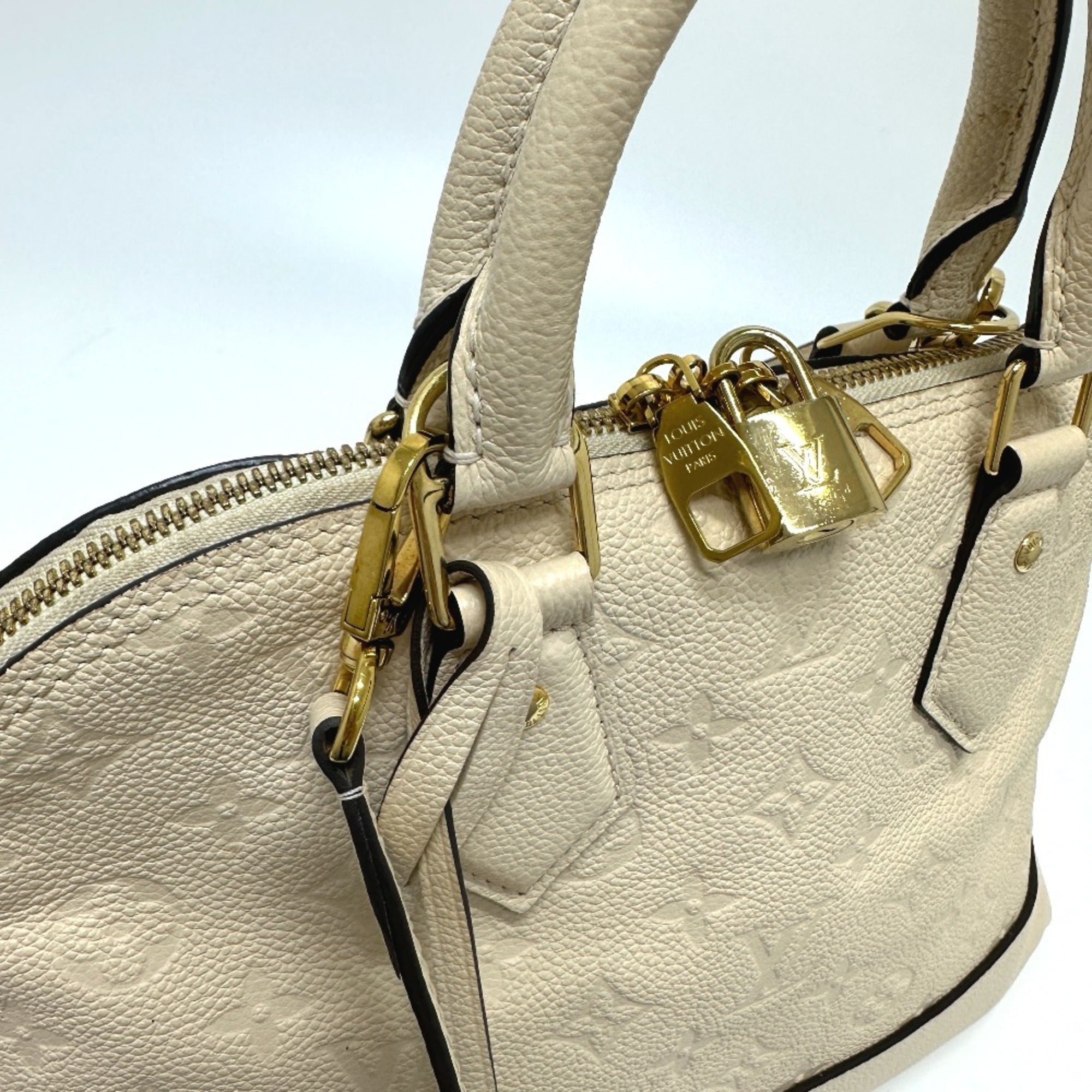 Louis Vuitton Beige Monogram Empreinte Handbag (Pre-Owned)