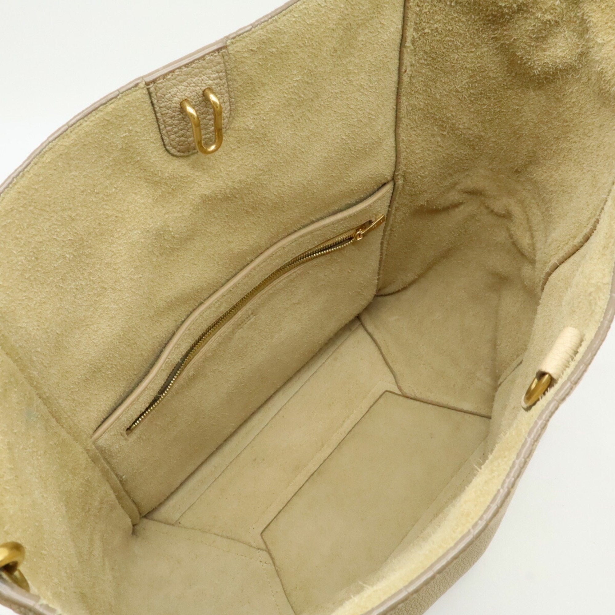 Celine Beige Leather Shoulder Bag (Pre-Owned)