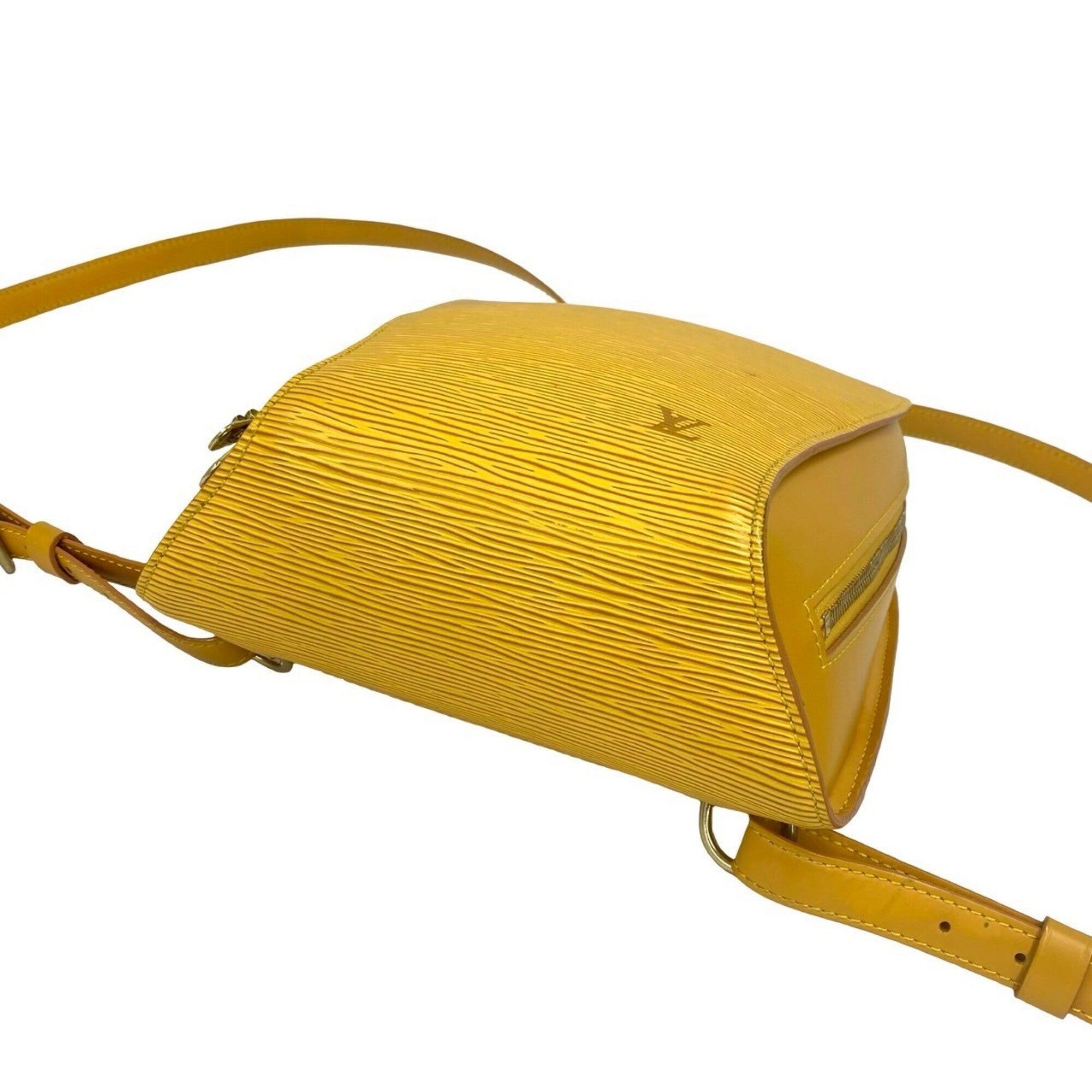 Louis Vuitton Yellow Leather Backpack (Pre-Owned)