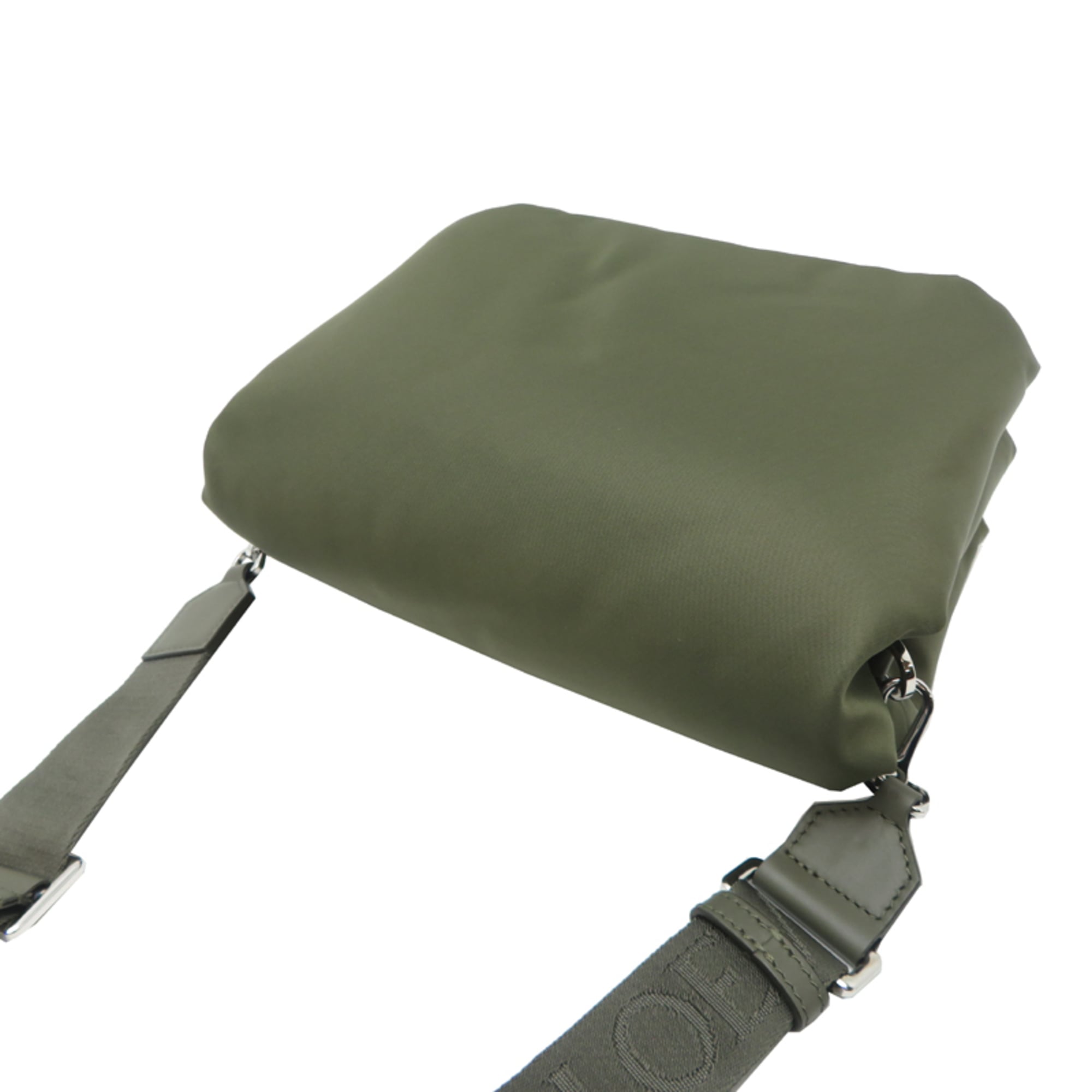 Loewe Green Khaki Nylon Leather Shoulder Bag (Pre-Owned)