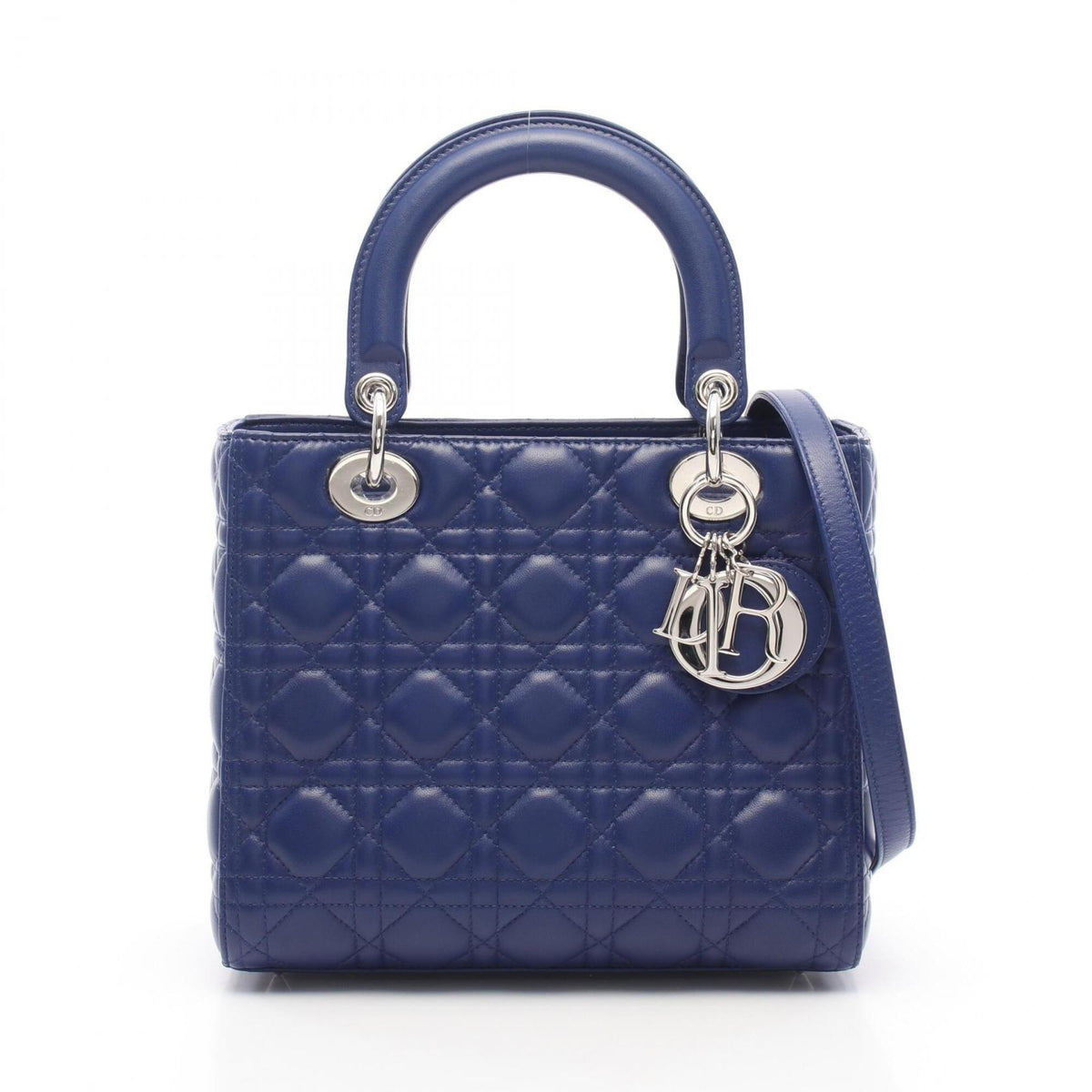 Christian Dior Blue Leather Handbag (Pre-Owned)
