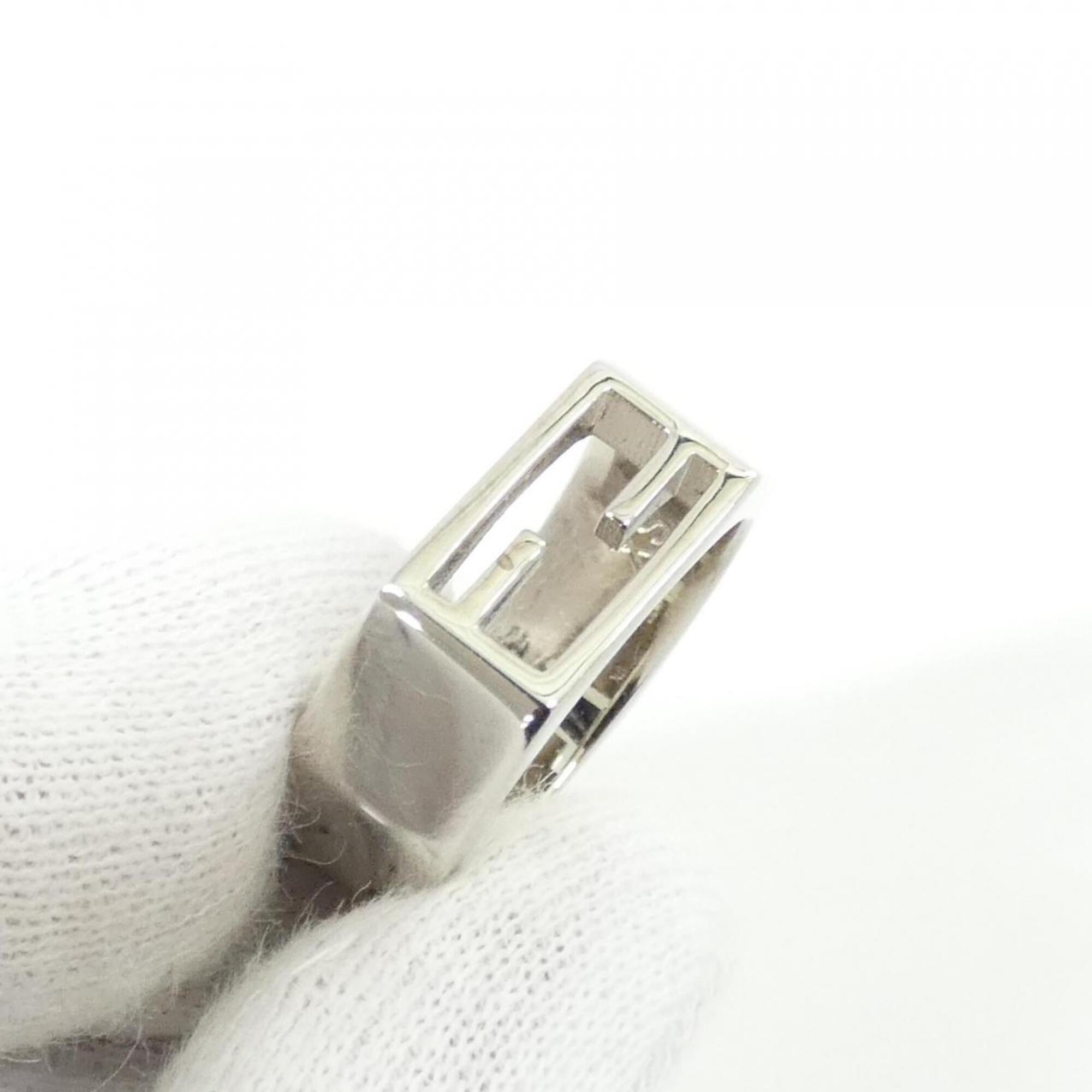 Fendi Silver Band Ring (Pre-Owned)