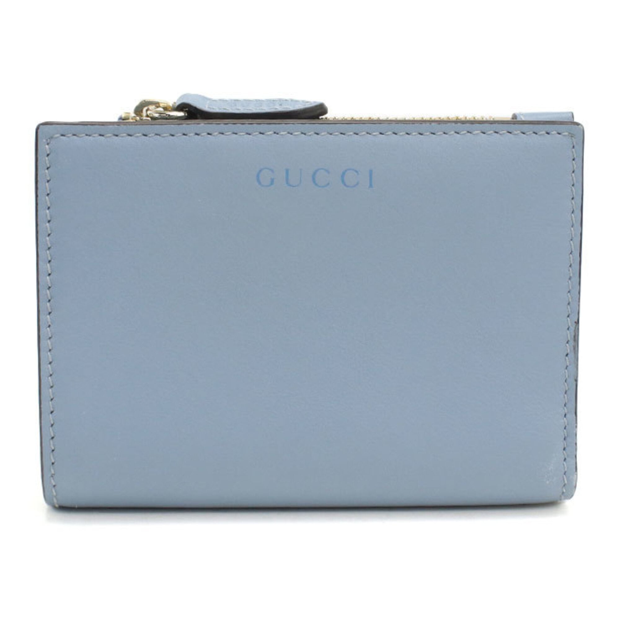 Gucci Blue Leather Wallet (Bi-Fold) (Pre-Owned)