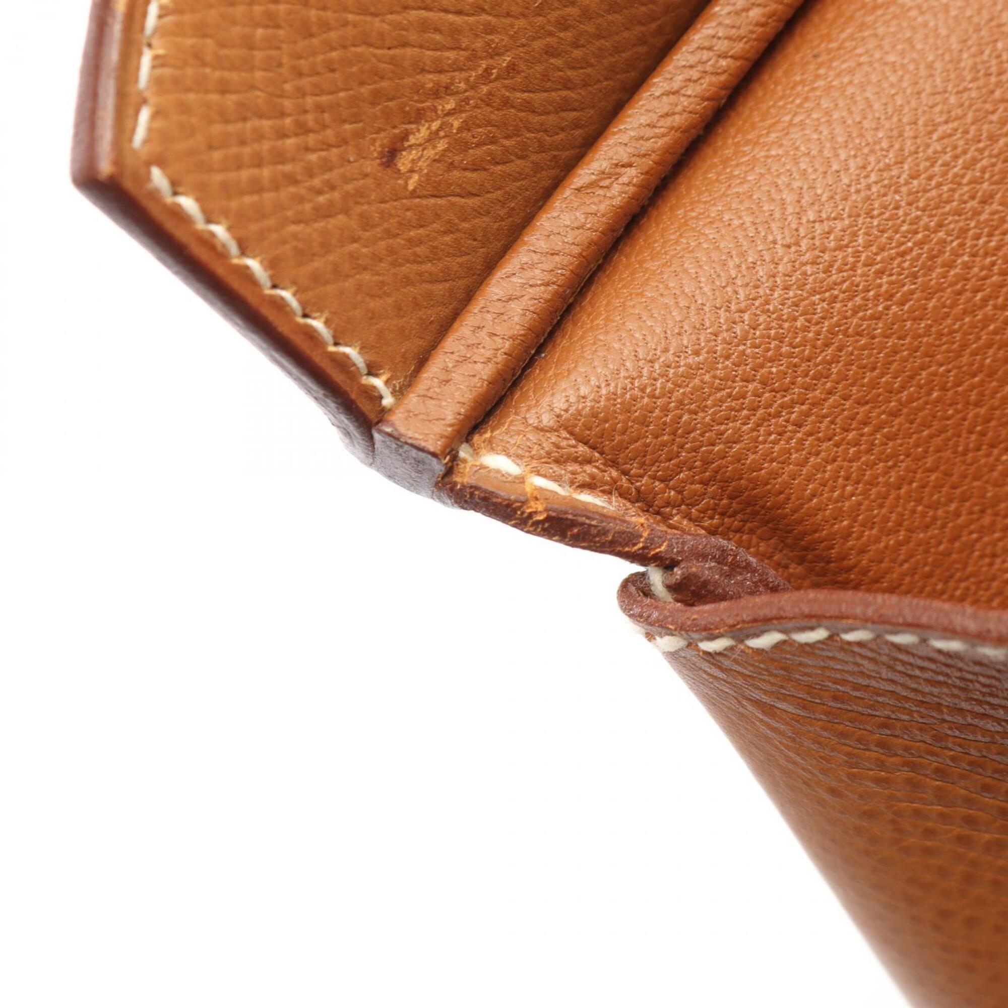 Hermes Brown Courchevel Leather Handbag (Pre-Owned)