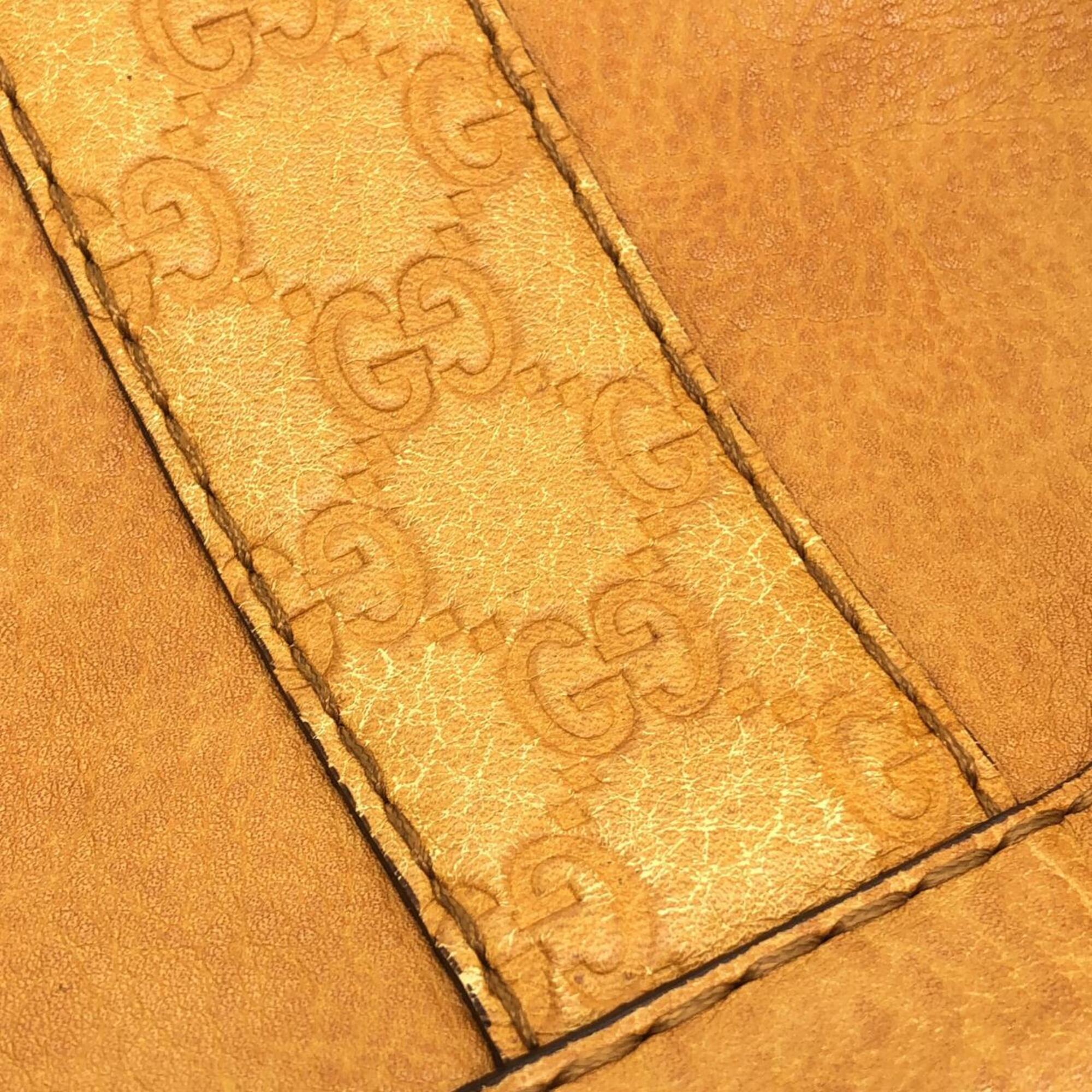 Gucci Brown Leather Handbag (Pre-Owned)