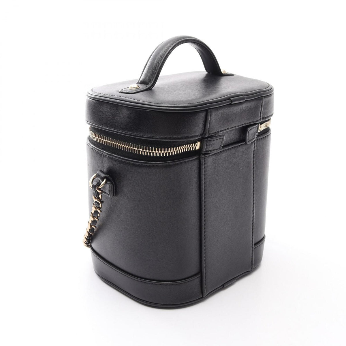 Chanel Black Leather Handbag (Pre-Owned)