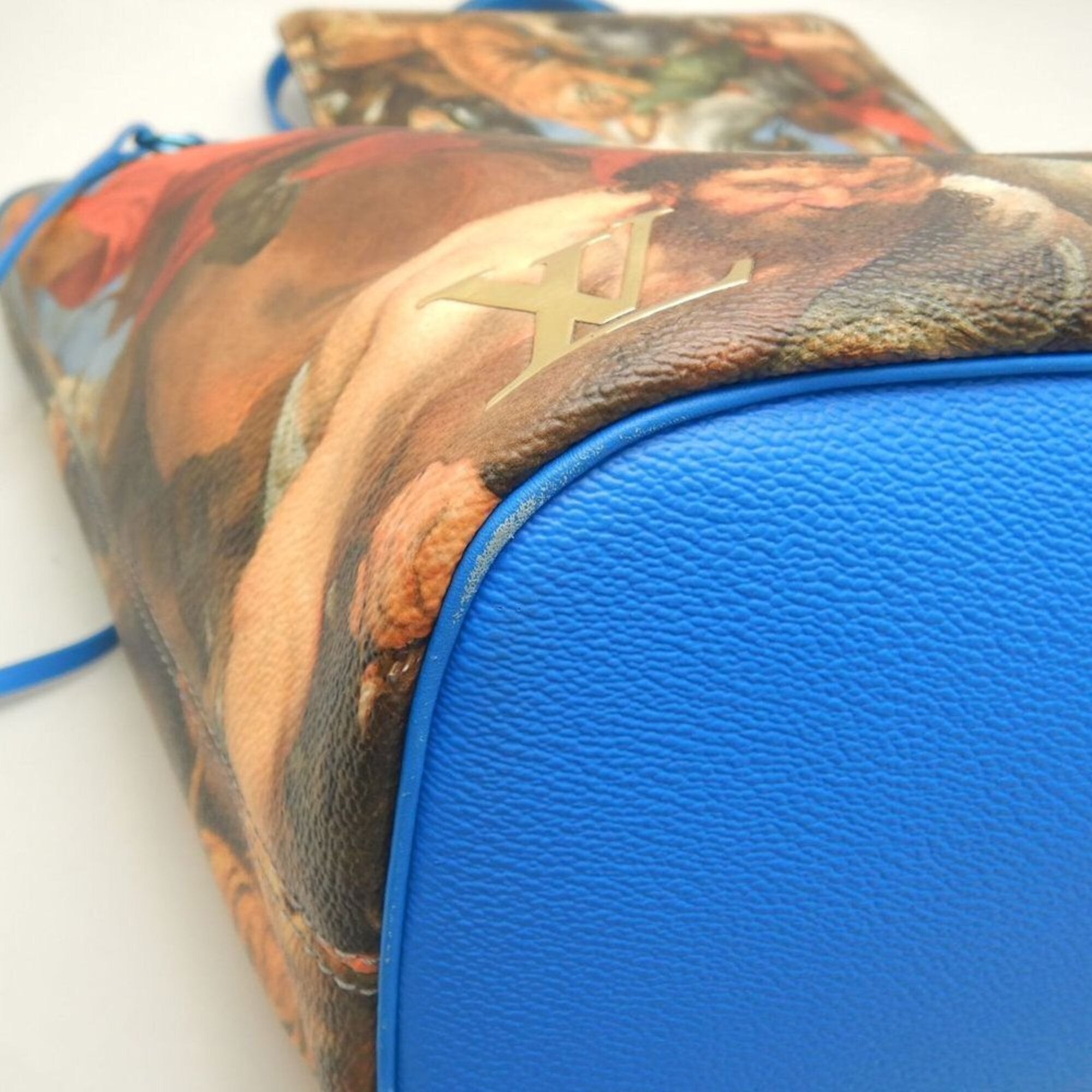 Louis Vuitton Grand Blue Coated Canvas Tote Bag (Pre-Owned)