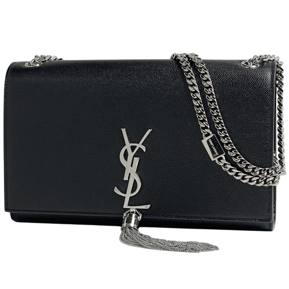 Saint Laurent Black Leather Shoulder Bag (Pre-Owned)