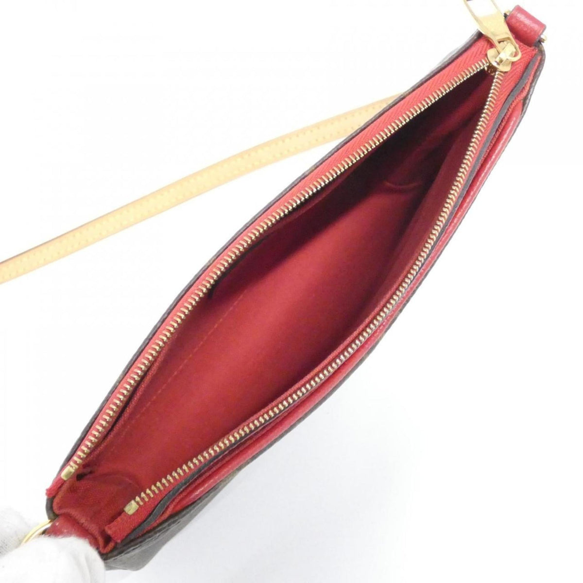 Louis Vuitton Monogram Cerise Marron Coated Canvas Shoulder Bag (Pre-Owned)