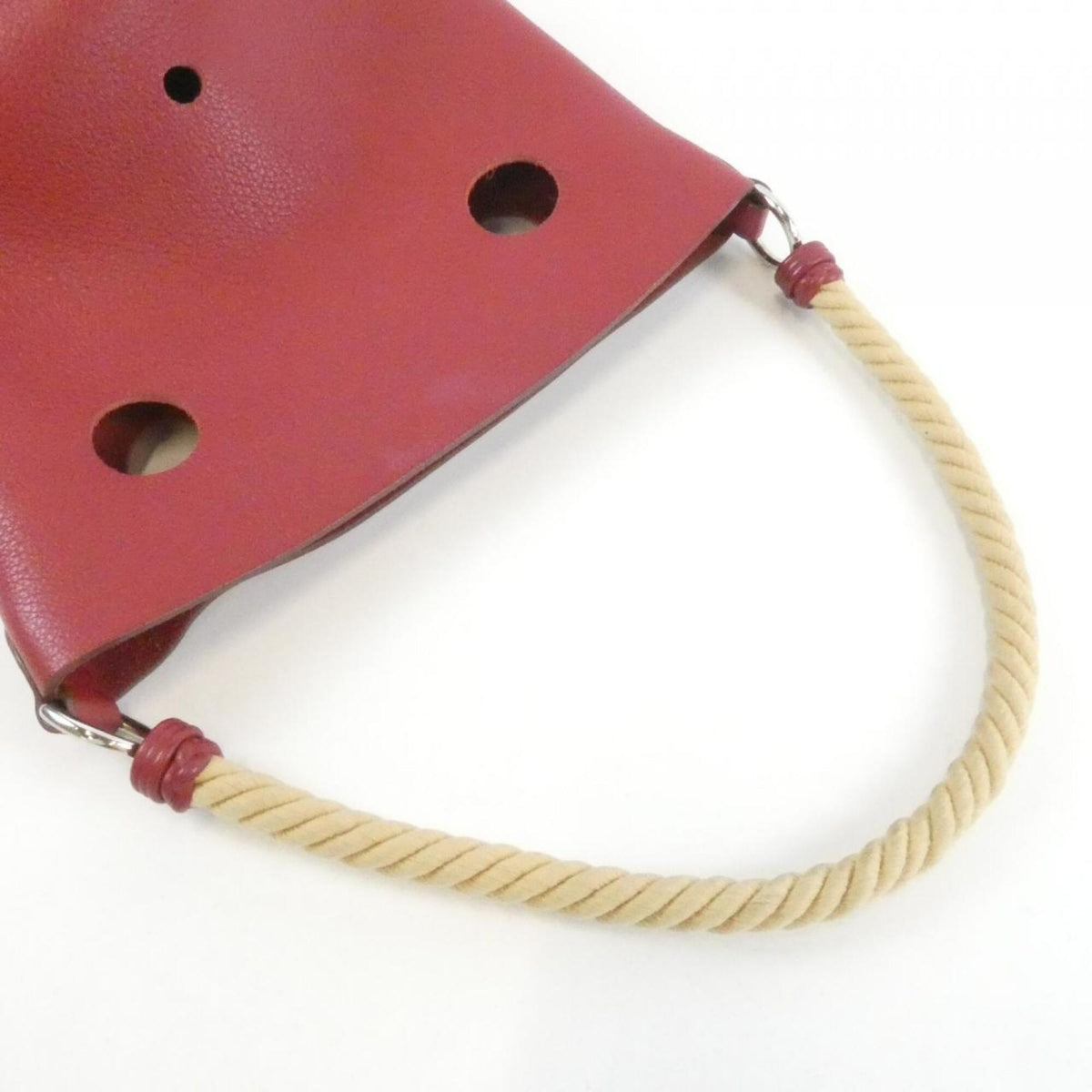 Hermes Rouge Garance Taurillon Clemence Leather Shoulder Bag (Pre-Owned)