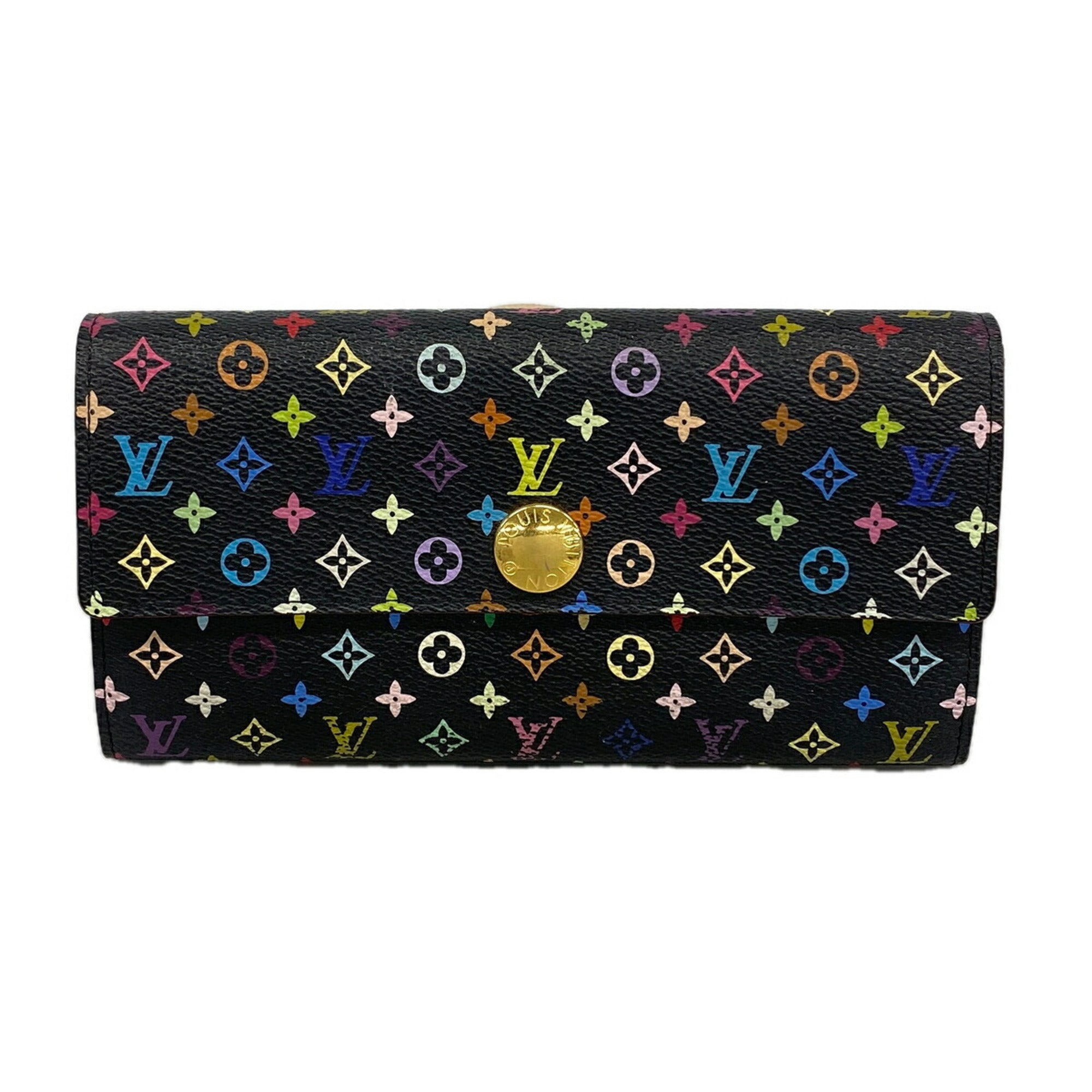 Louis Vuitton Grenade Noir Long Wallet (Bi-Fold) (Pre-Owned)