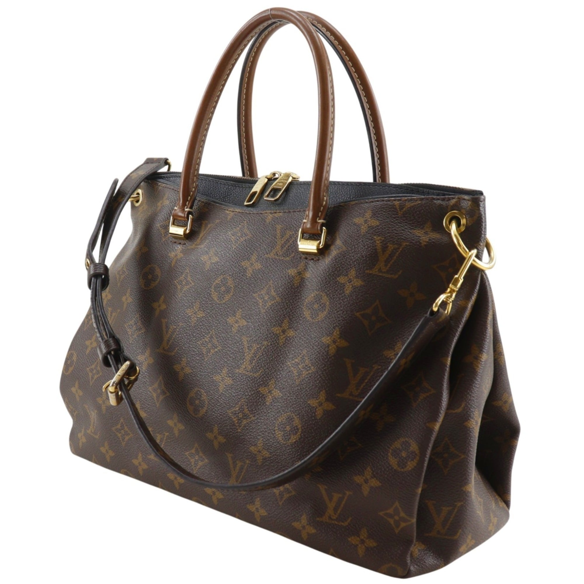 Louis Vuitton Black Brown Monogram Noir Monogram Handbag (Pre-Owned)