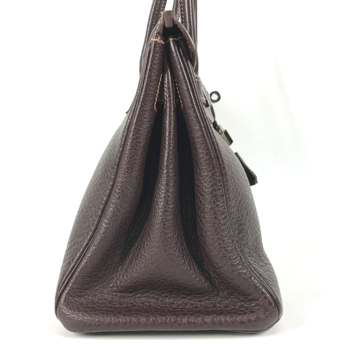 Hermes Brown Havane Fjord Leather Handbag Tote Bag (Pre-Owned)