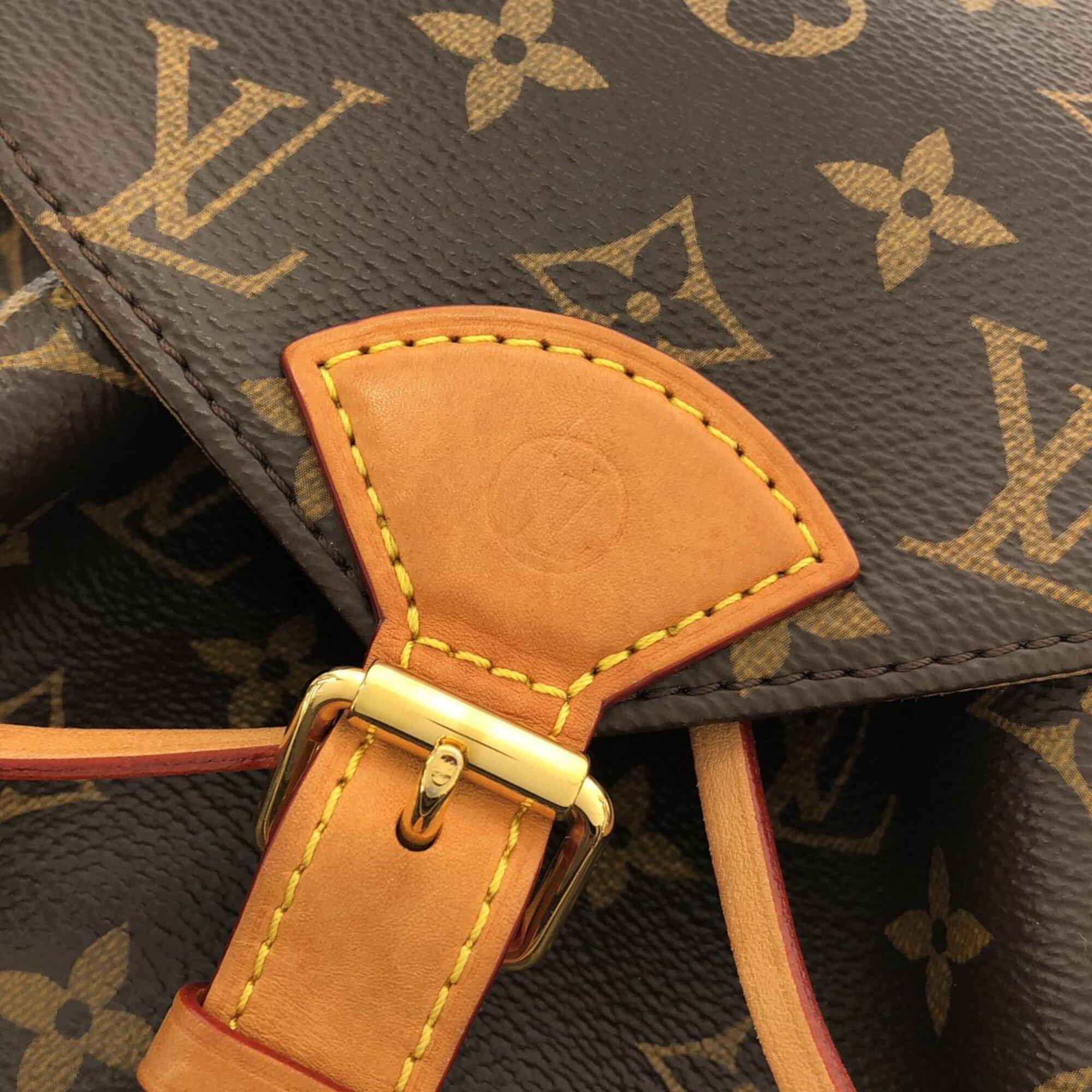 Louis Vuitton Marron Coated Canvas Backpack (Pre-Owned)