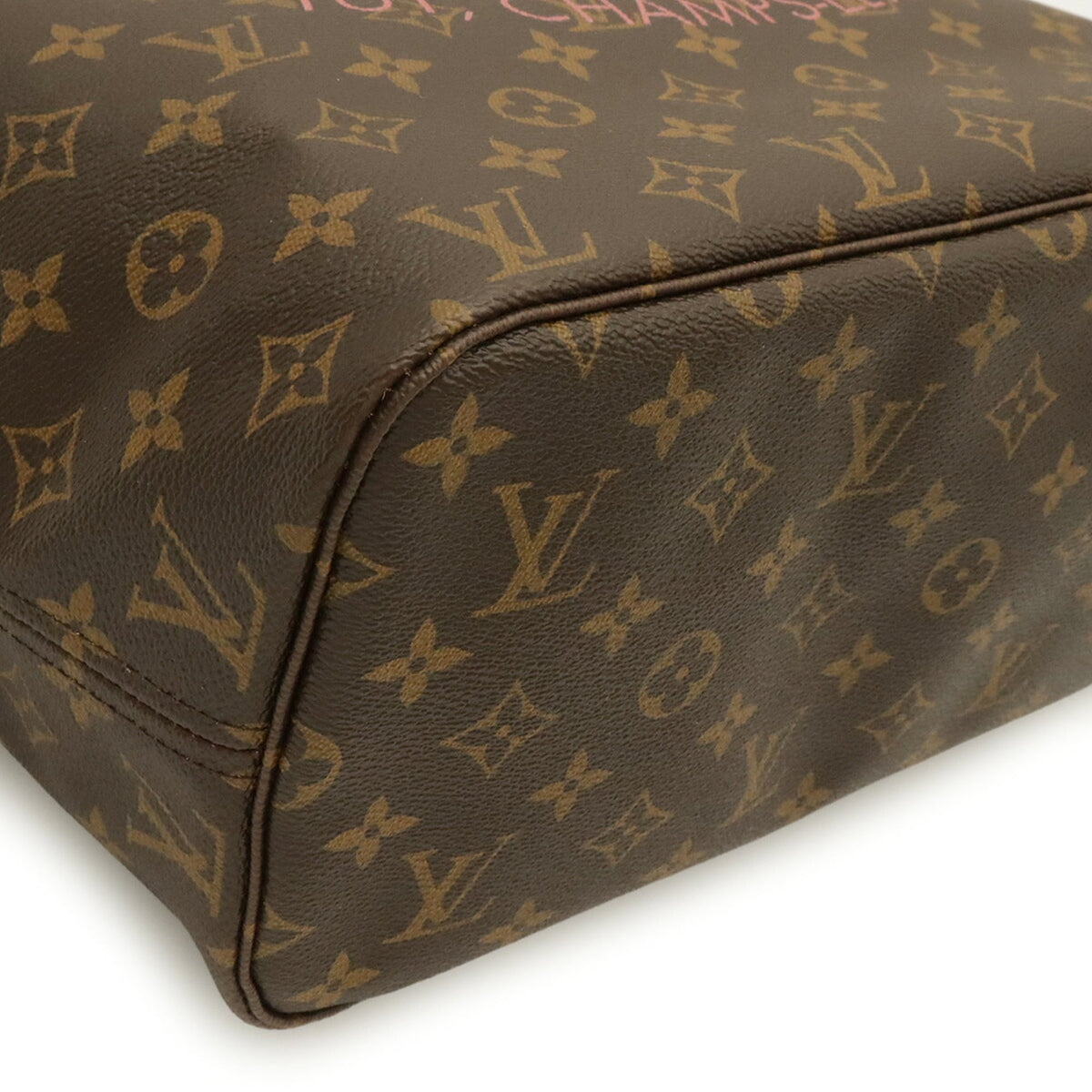 Louis Vuitton Rose Velours Monogram Canvas Pvc Coated Canvas Shoulder Bag Tote Bag (Pre-Owned)